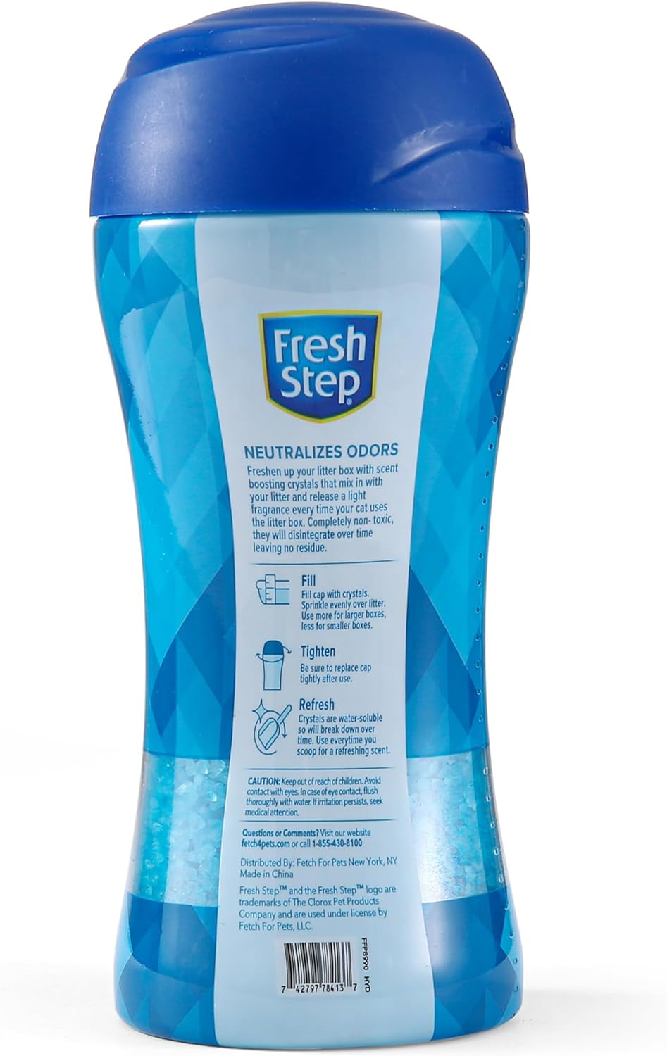 Cat Litter Crystals in Fresh Scent | Cat Litter Box Deodorizer | Combats Cat Odors and Neutralizes Smells to Keep Your Home Clean, 15 Ounces