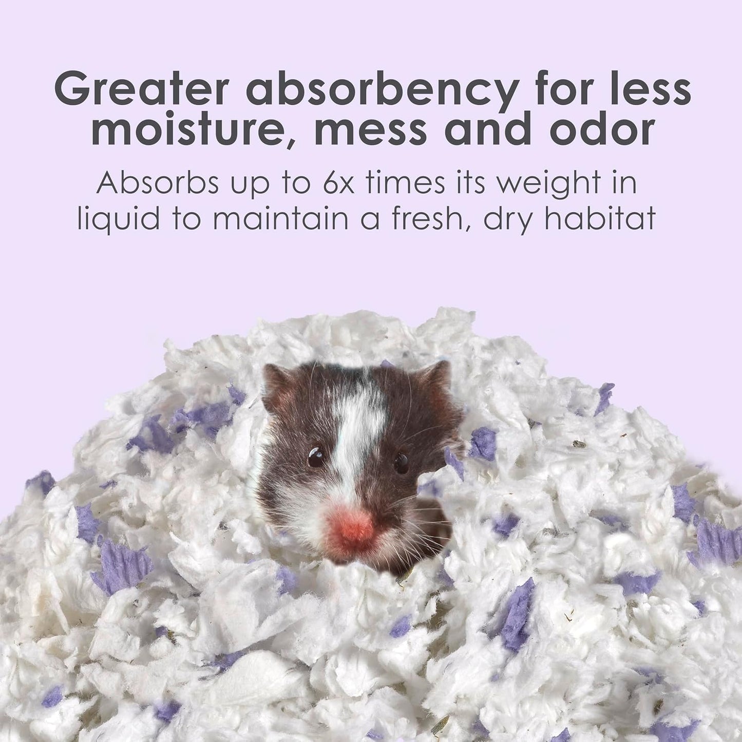 Clean & Cozy Lavender Bedding for Pet Guinea Pigs, Rabbits, Hamsters, Gerbils, and Chinchillas, 49.2 Liters