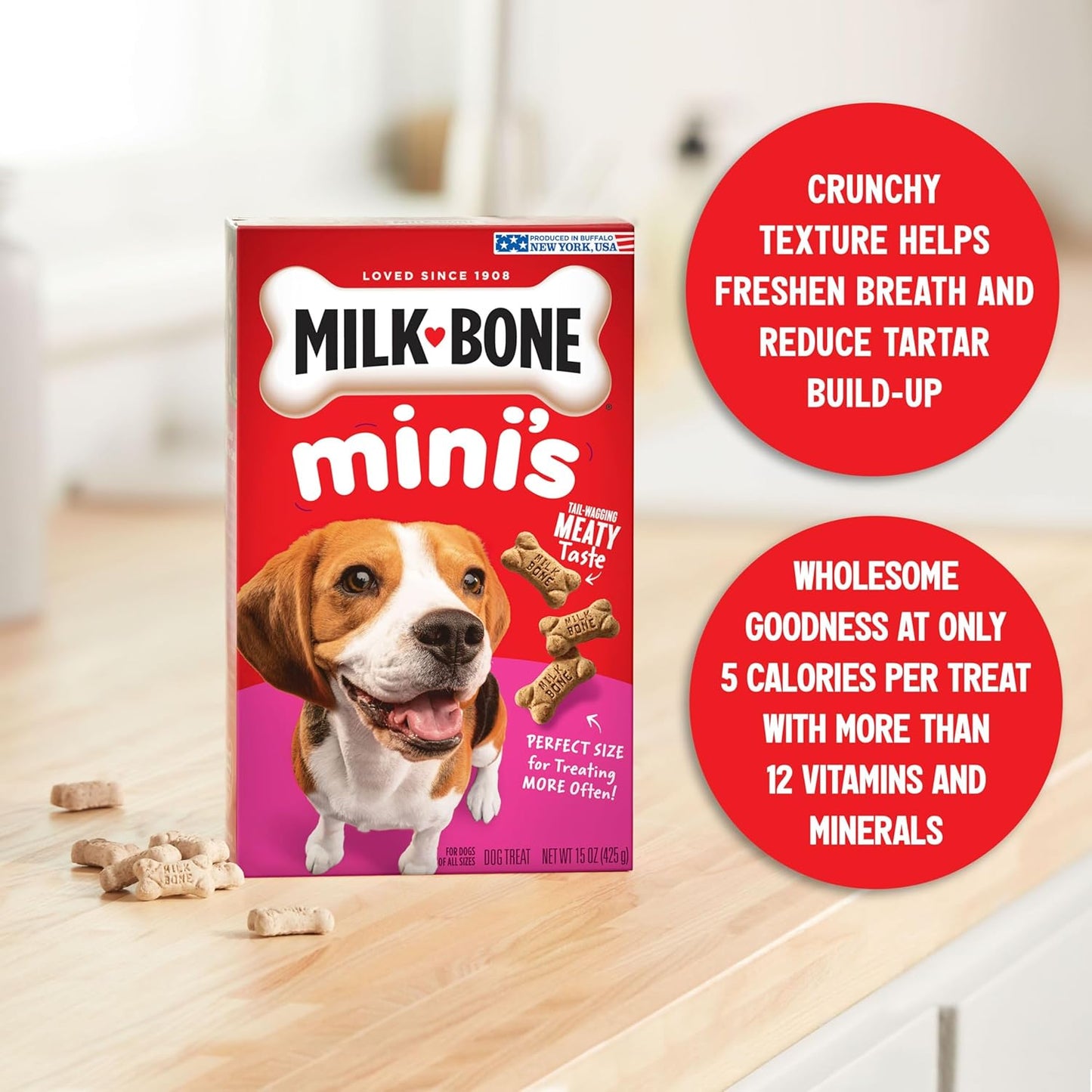 Mini'S Original Dog Biscuits - 15-Ounce (6 Count)