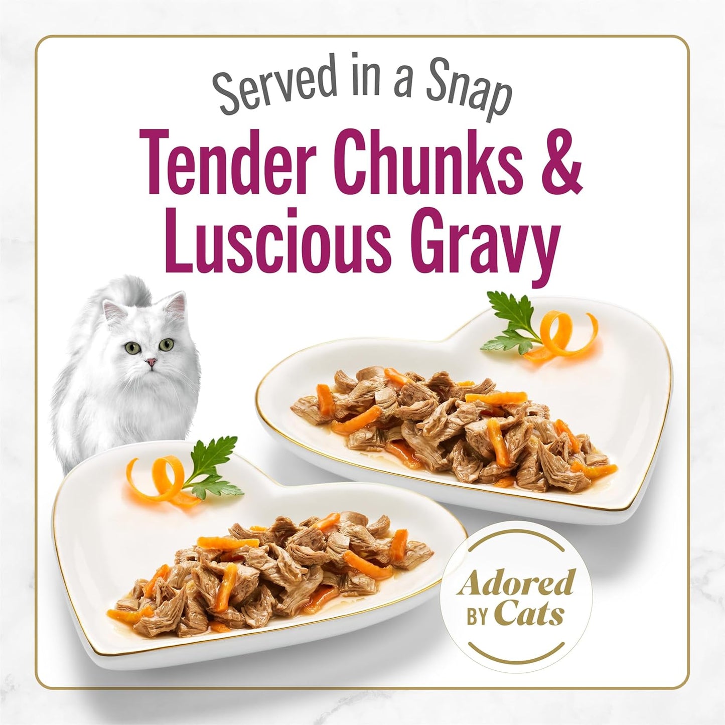 Purina  Petites Tender Beef Entree with Carrots in Gravy Gourmet Wet Cat Food - (Pack of 12) 2.8 Oz. Tubs