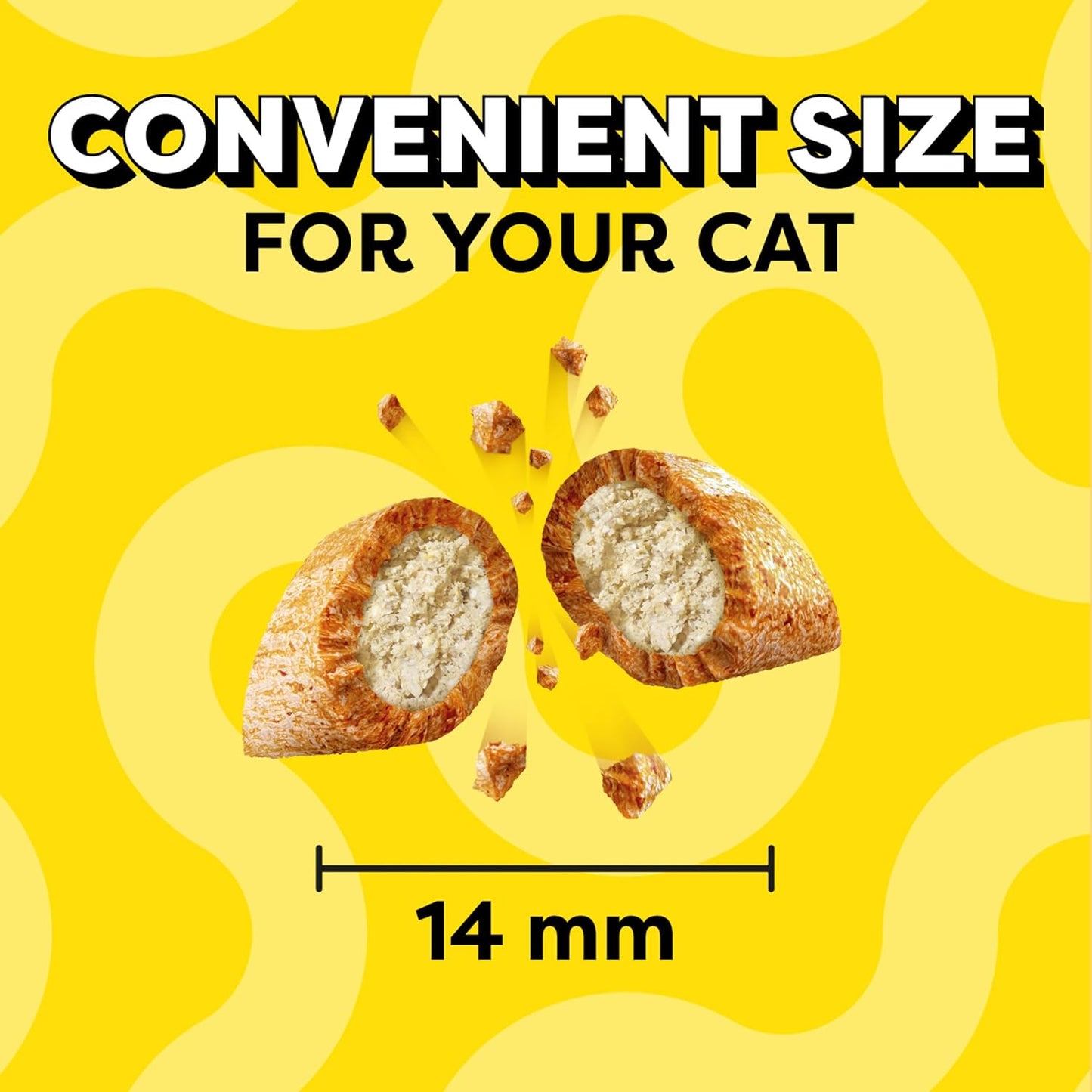 Jumbo Stuff Crunchy and Soft Cat Treats, Tasty Chicken Flavor, 14 Oz. Tub