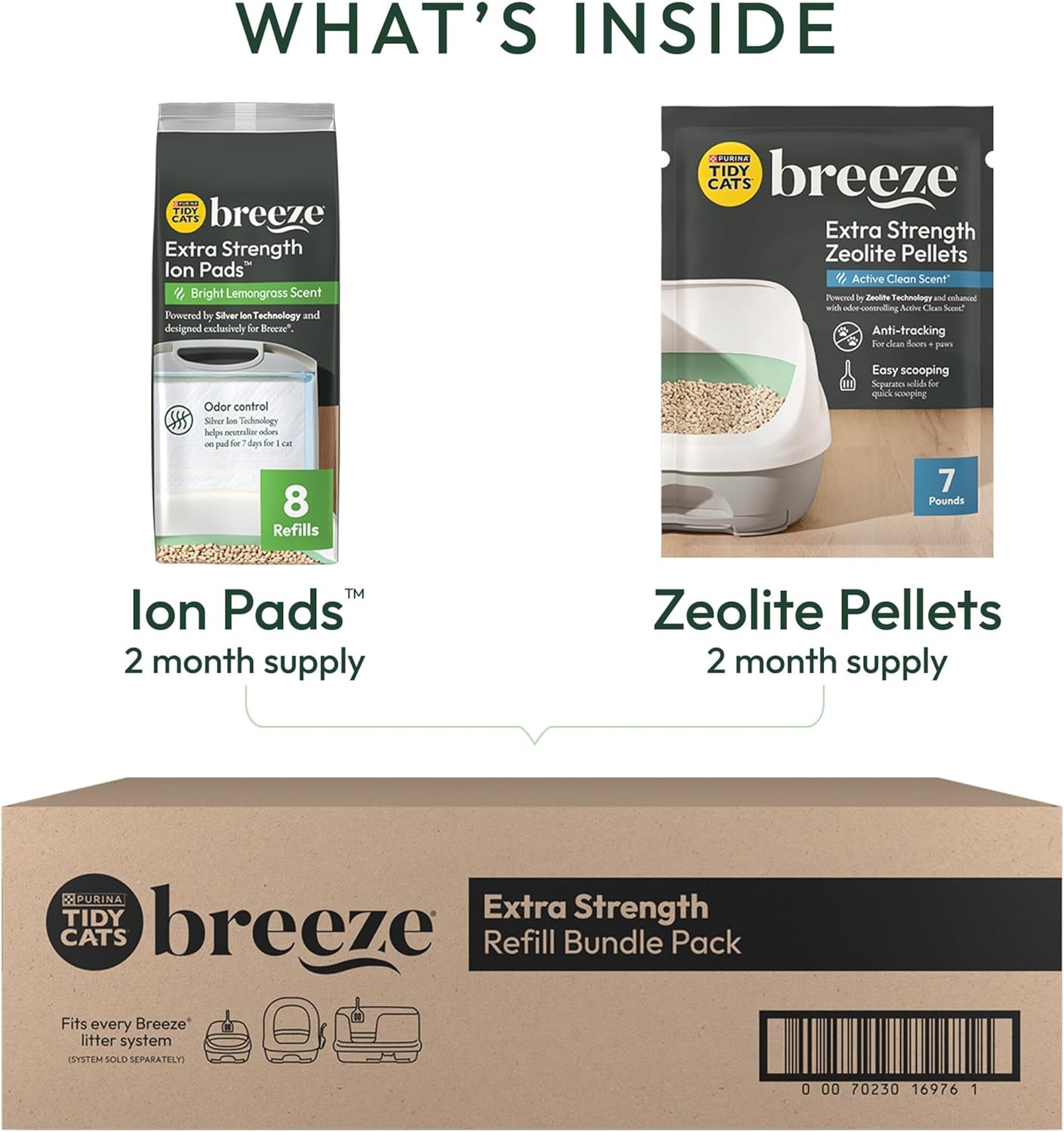 Purina  Breeze Cat Litter Extra Strength Refill Bundle