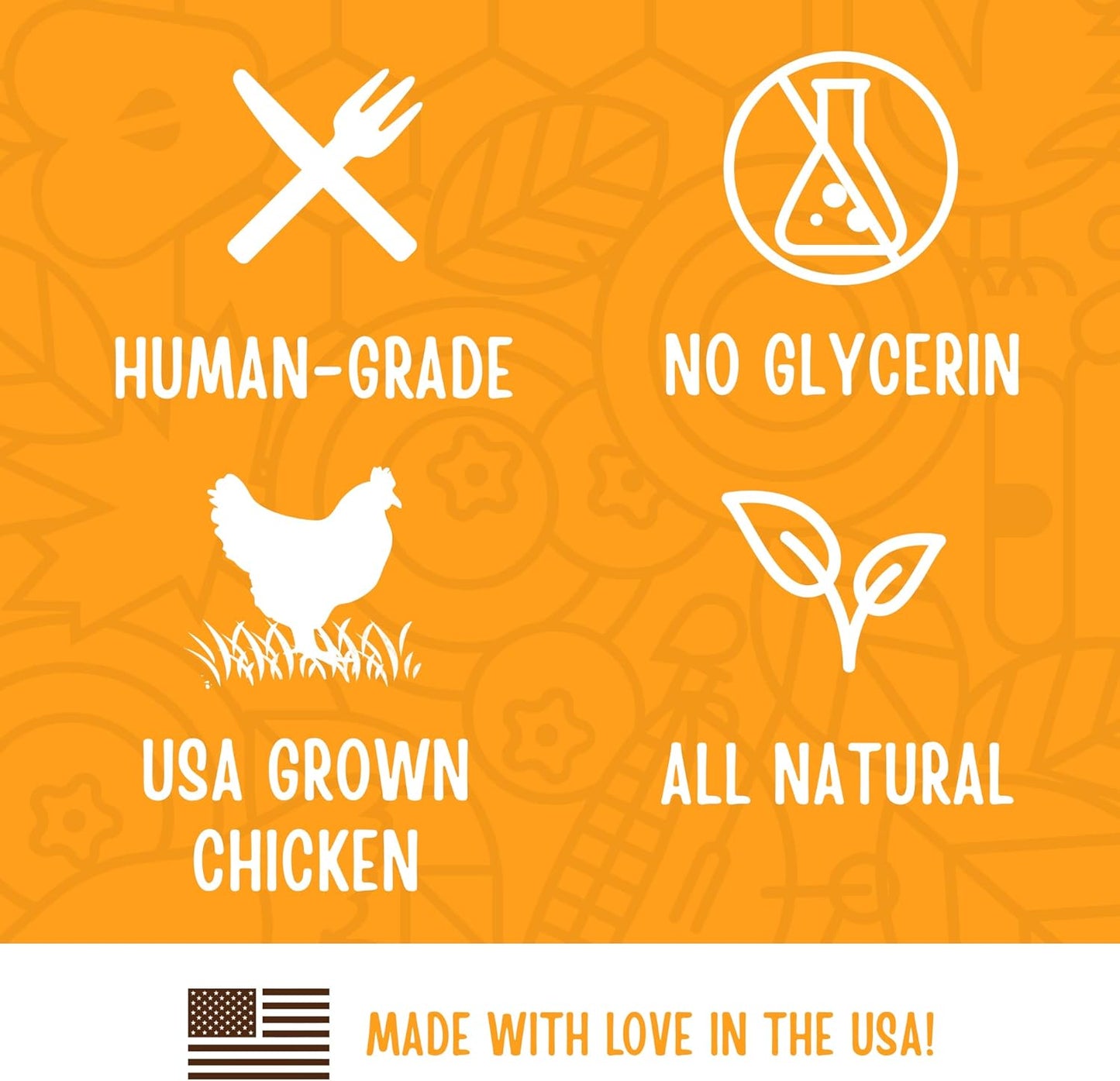 All Natural Human Grade Dog Treats, Essential Chicken Savory Sticks, 24 Ounce