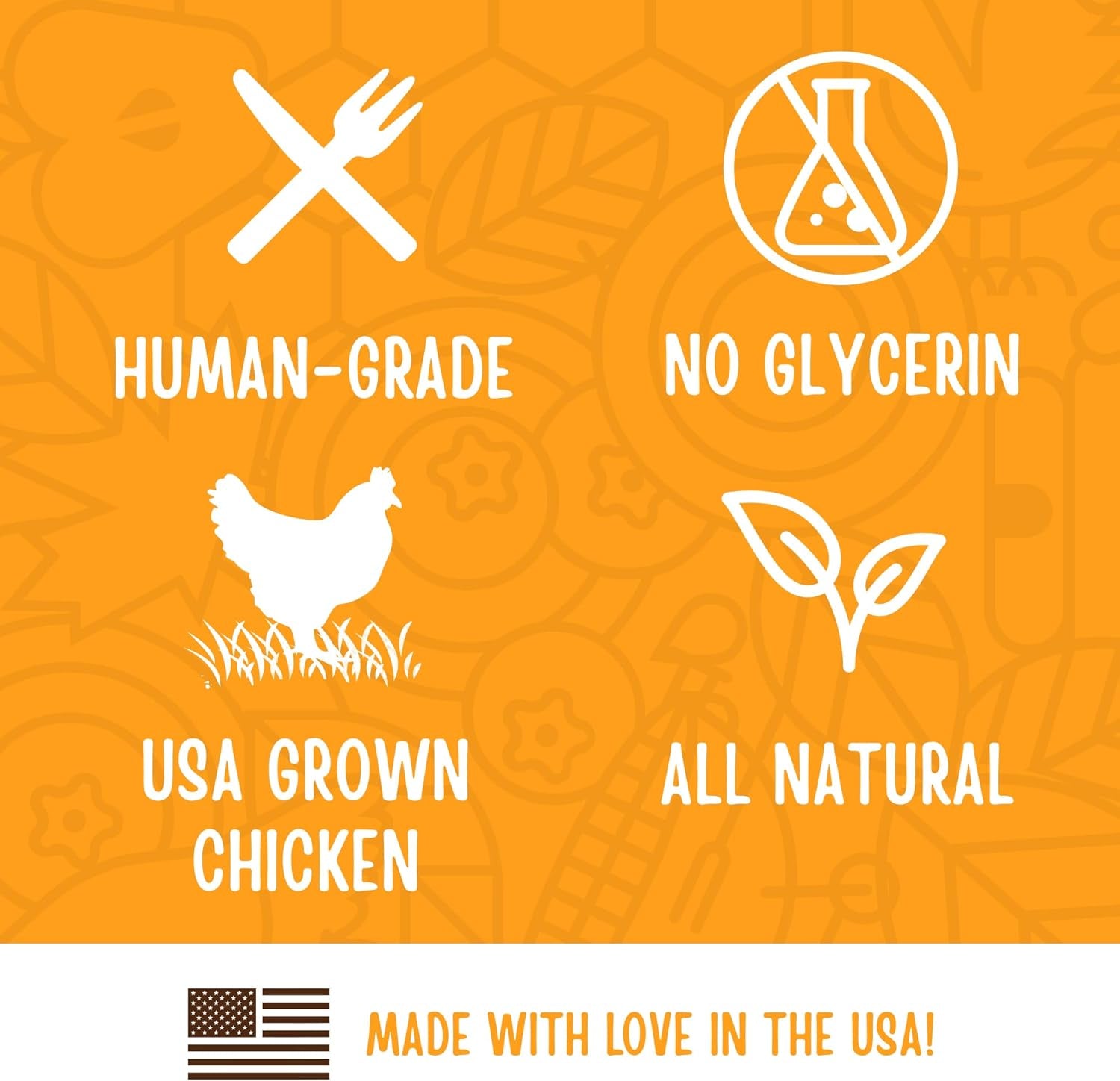 All Natural Human Grade Dog Treats, Essential Chicken Savory Sticks, 24 Ounce