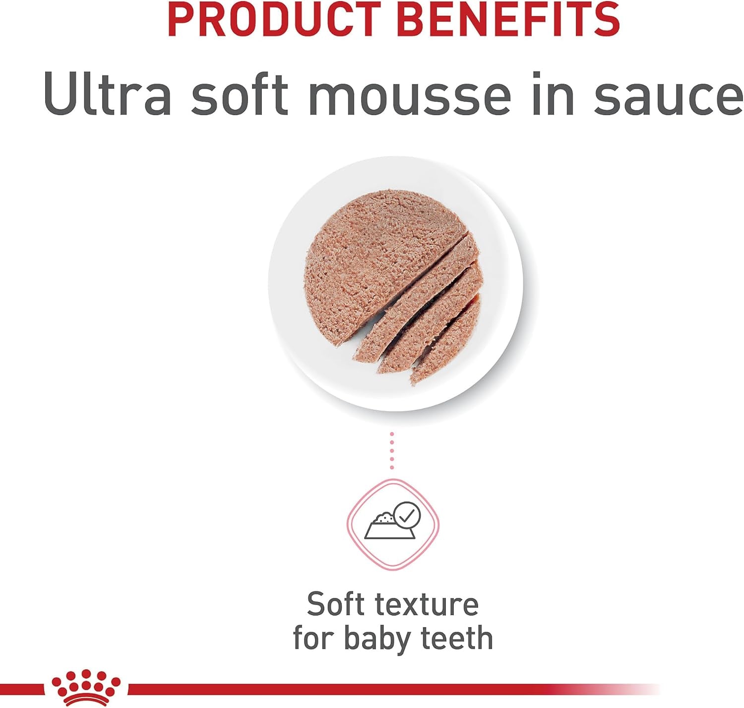 Feline Health Nutrition Mother & Babycat Queen Ultra Soft Mousse in Sauce Cat Food, 3 Oz (Pack of 12)