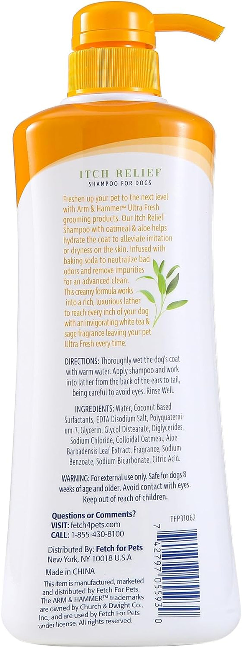 for Pets Ultra Fresh Itch Relief Shampoo with Oatmeal & Aloe Value Size with Pump 24Oz | Great Smelling Dog Grooming Supplies, Bathing Supplies, Wash, Puppy Shampoo, Pet Shampoo