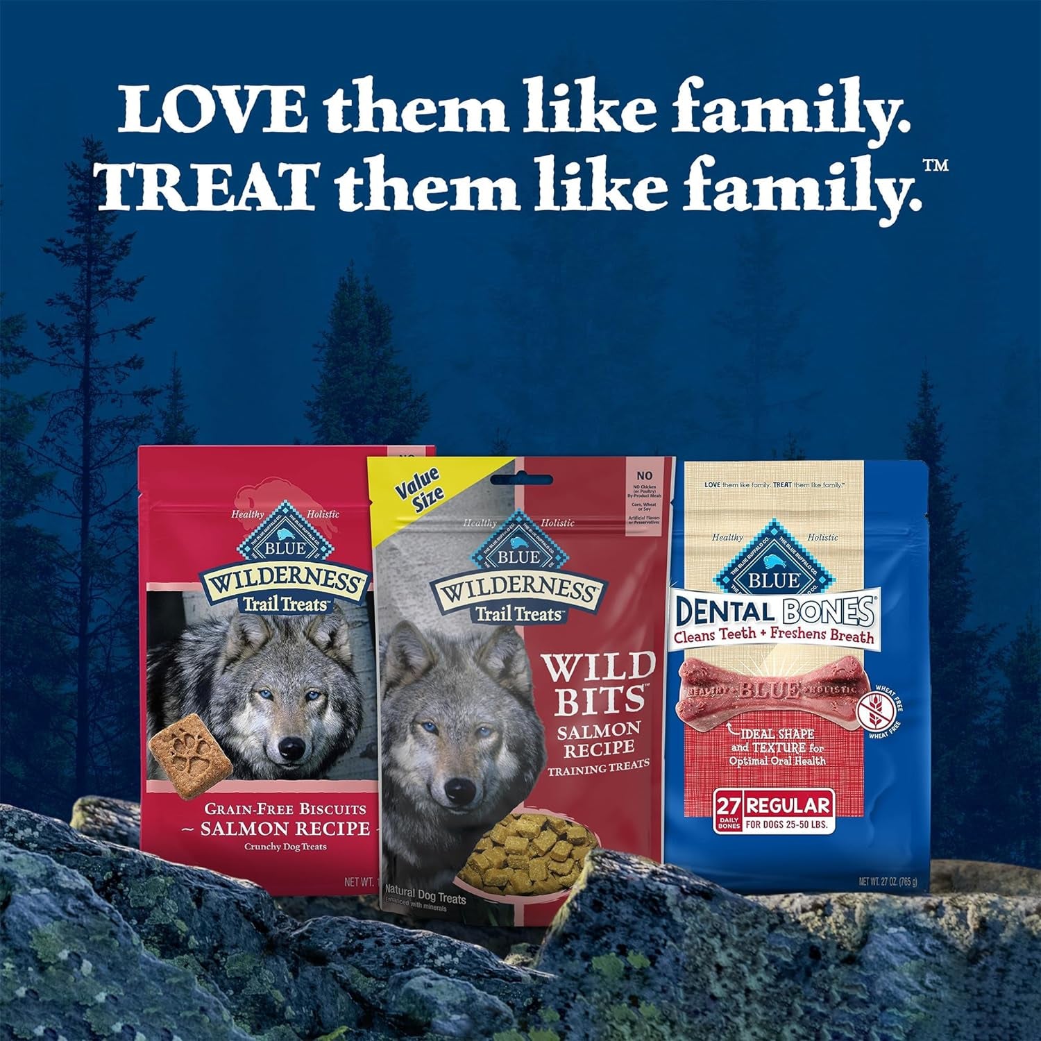 Wilderness Trail Treats Wild Bits Training Treats for Dogs, Grain-Free Dog Treats, Salmon Recipe, 10-Oz. Bag