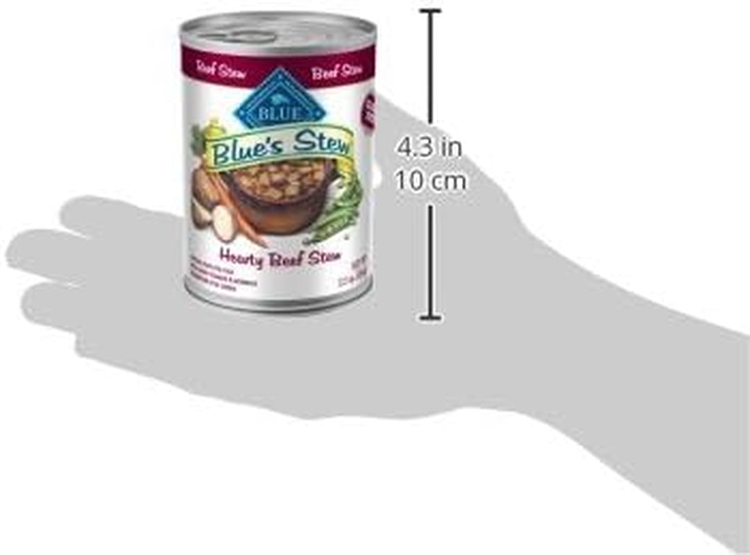 Blue'S Stew Grain-Free Wet Dog Food, Made with Natural Ingredients, Hearty Beef Stew, 12.5-Oz. Cans (12 Count)