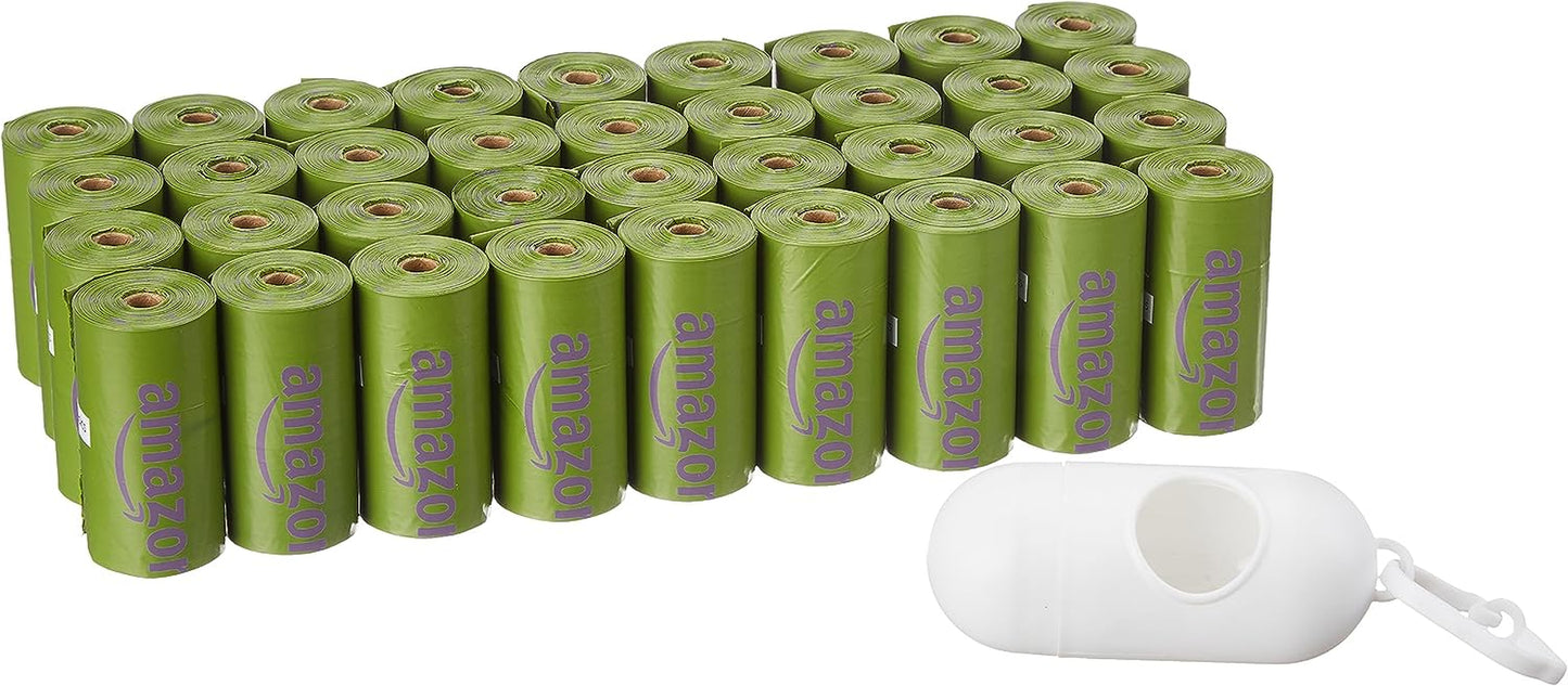 Dog Poop Bags with Dispenser, 540 Count, Enhanced for Guaranteed Leakproof, Lavender Scented, Includes Leash Clip