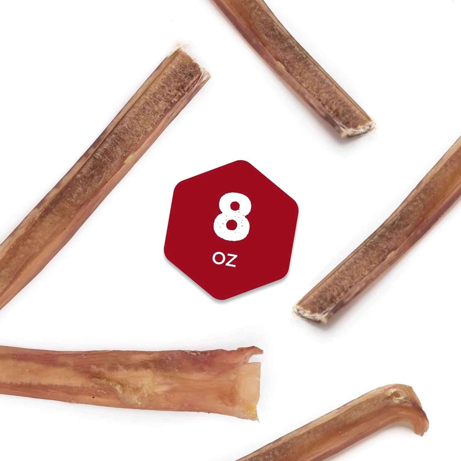 4 Inch Bully Sticks - 8 Oz (Pack of 1) - Natural Grass-Fed, Grain and Rawhide Free, Ideal for Small or Young Canines