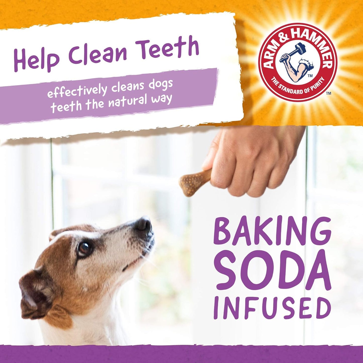 for Pets Nubbies Dental Treats for Dogs with Baking Soda and Calcium, Treat Chews Help Fight Bad Breath, Plaque & Tartar without Brushing, Peanut Butter, 20 Pcs (Packaging May Vary)