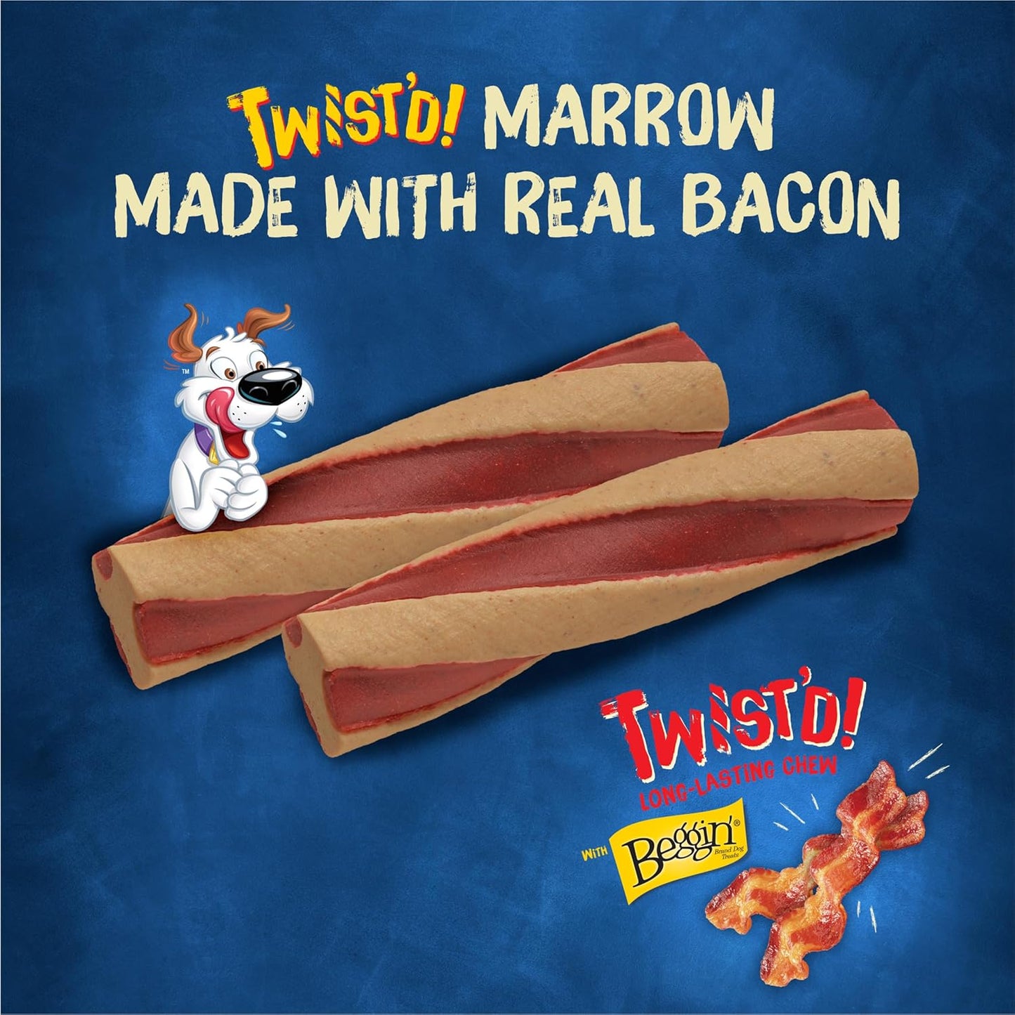 with Beggin’ Twist’D Adult Dog Chew Bone Treats - 10 Ct. Pouch