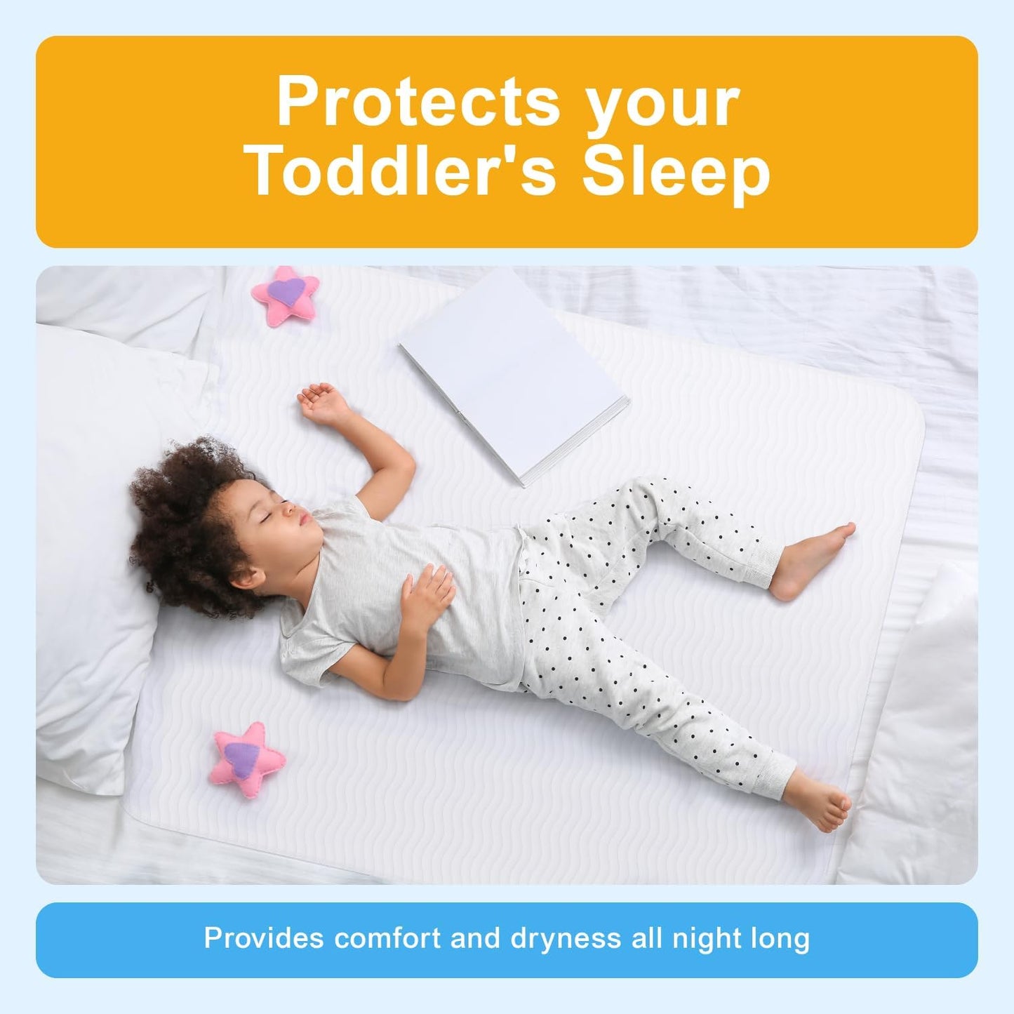 Washable Underpads - Large Bed Pads for Use as Incontinence Bed Pads, Reusable Pet Pads, Great for Dogs, Cats, Bunny, Seniors Bed Pad (Pack of 4 - 34X36)