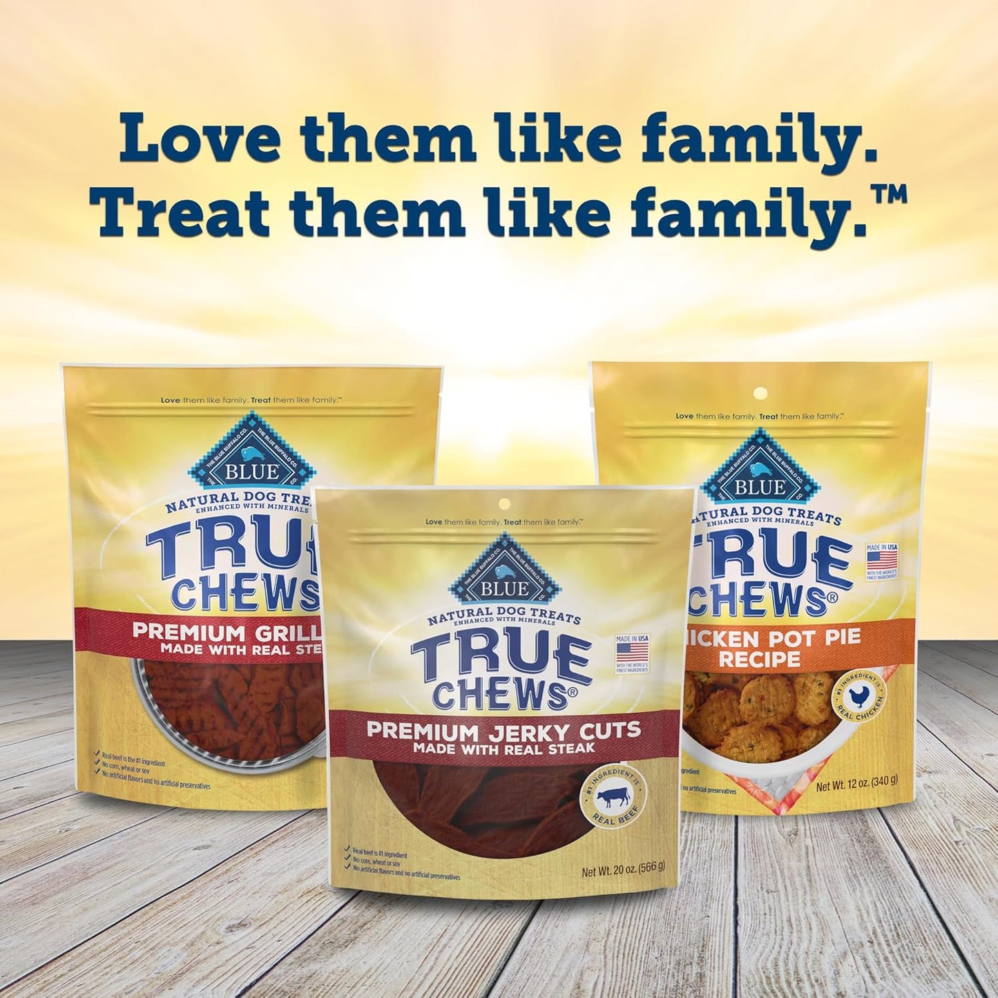 True Chews Premium Jerky Cuts Dog Treats, Made in the USA with Natural Ingredients, Beef, 20-Oz Bag
