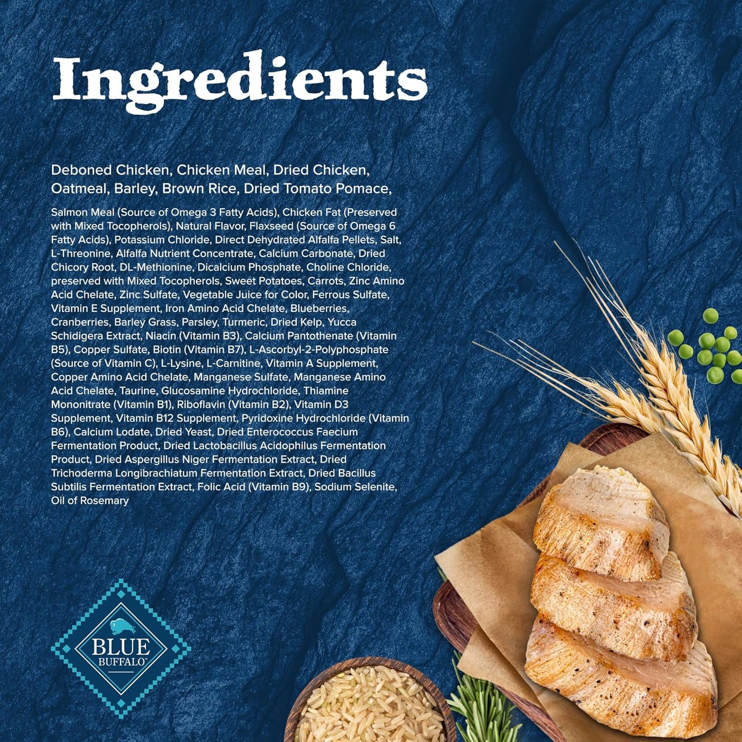 Wilderness High Protein Natural Adult Dry Dog Food plus Wholesome Grains, Chicken 13 Lb Bag