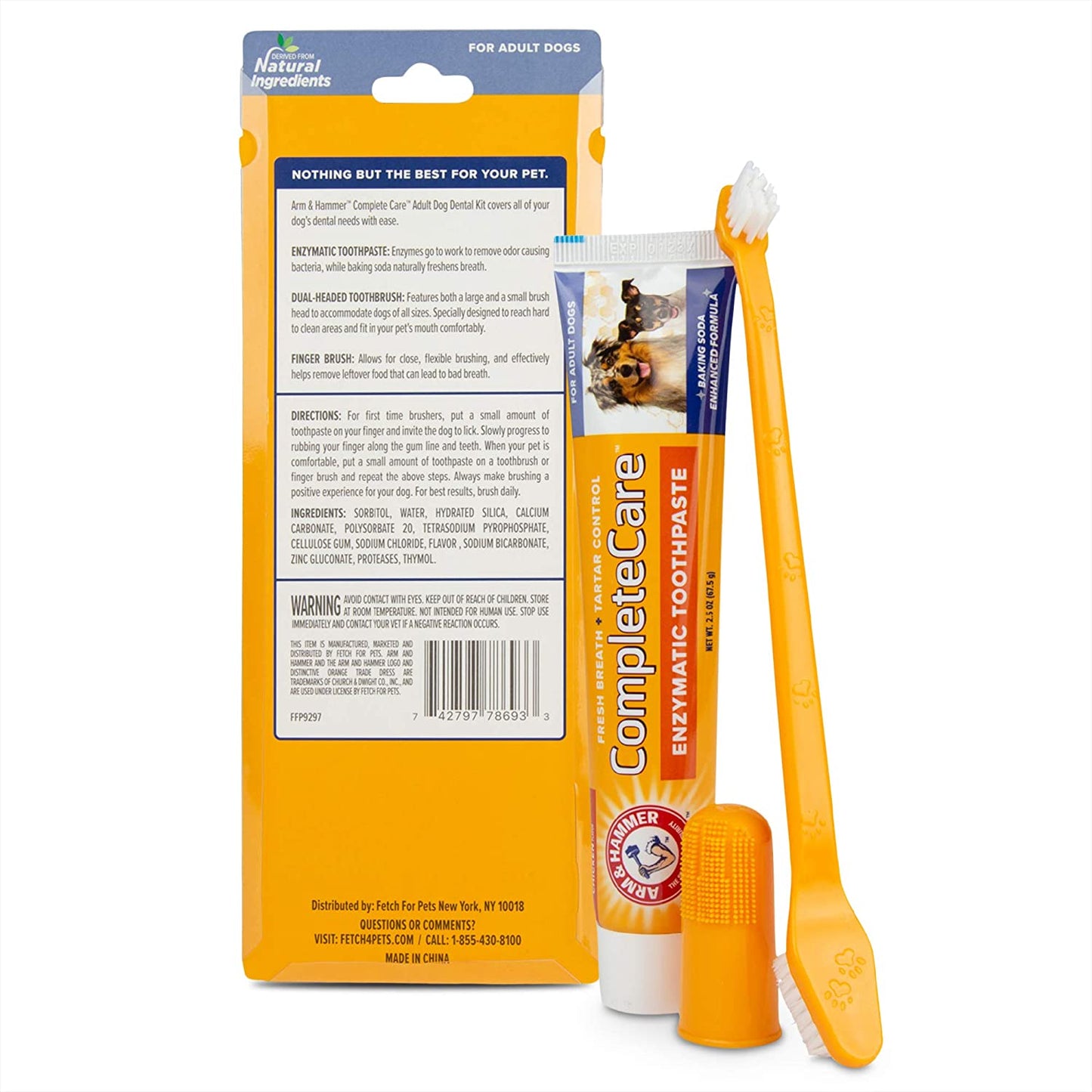 Dog Dental Kit - Enzymatic Dog Toothpaste 2.5 Oz