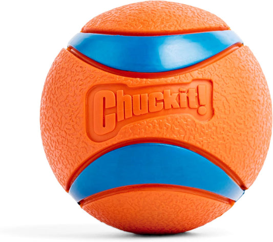 Ultra Ball Dog Toy - Size Large - for Dogs 60-100 Lbs - Made from Durable Rubber - Super Bouncy - Floats in Water - 3-Inch Diameter - Pack of 1