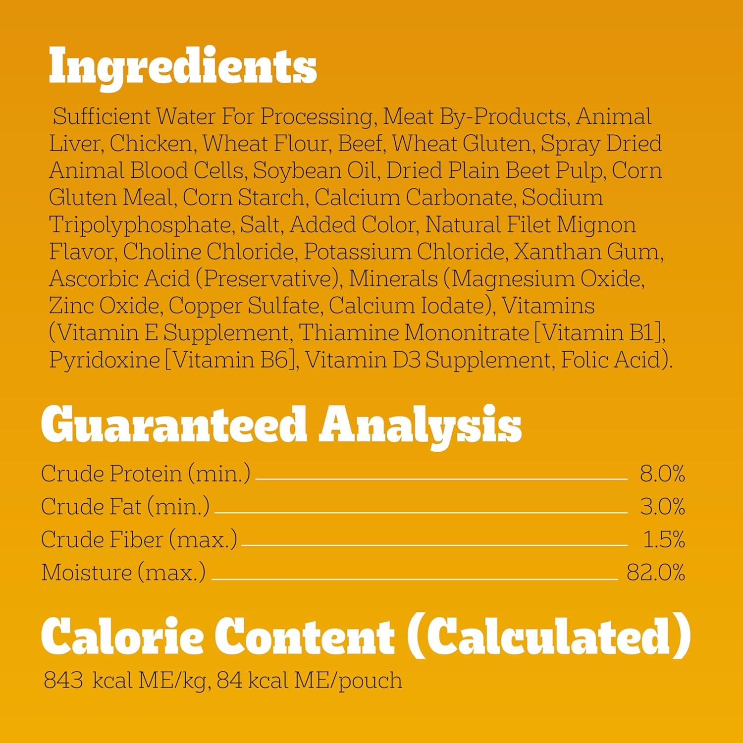 Choice Cuts in Gravy Adult Soft Wet Dog Food 16-Count Filet Mignon Flavor, 3.5 Oz Pouches