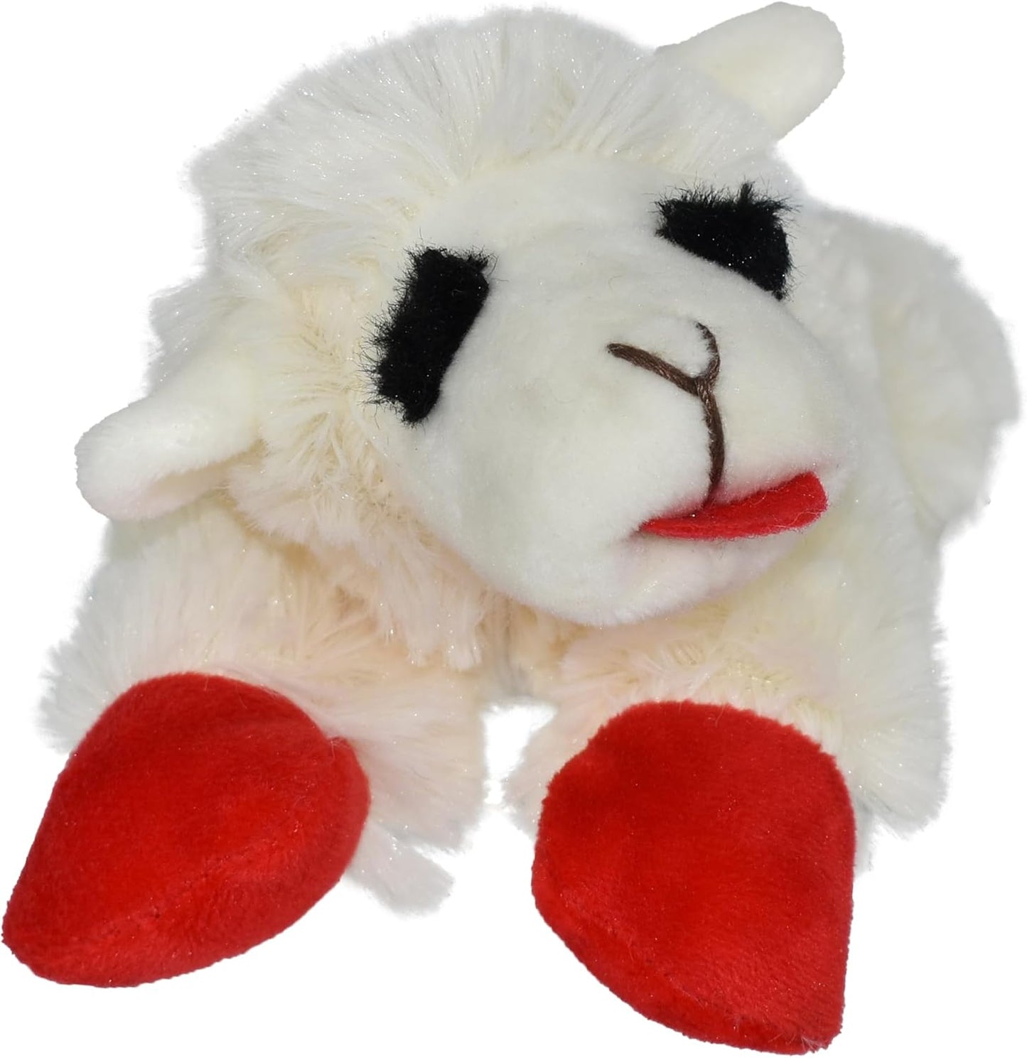 Lamb Chop Dog Plush Toy - Squeaky Toy for All Dogs - Extra Soft Plush - Stuffed Animal Dog Toy for Cuddling & Playing - Cute Pet Toy (6", Cream)
