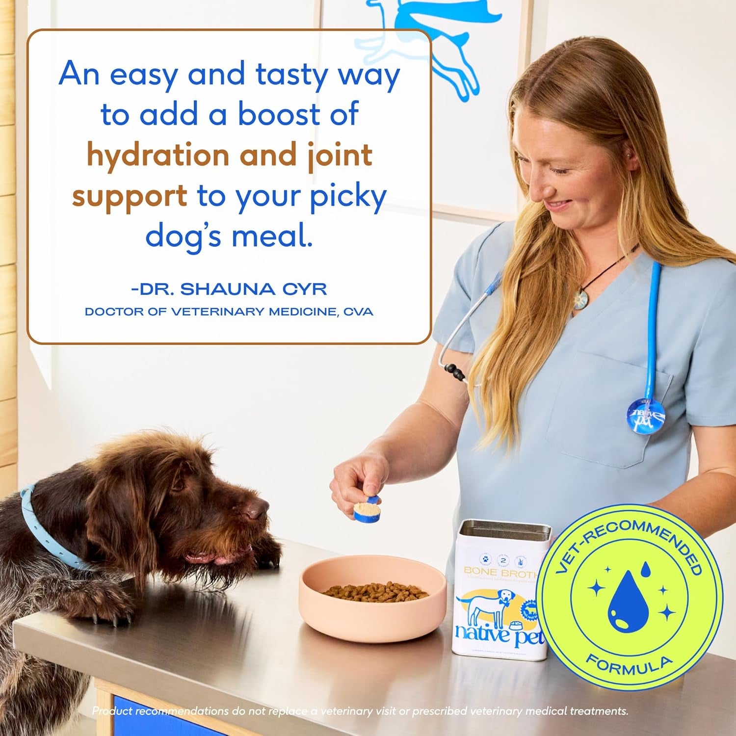 Bone Broth for Dogs and Cats - Made with Real Beef Bone Broth, Dog Food Toppers for Picky Eaters- Provides Extra Hydration & Nutrition for Joint Strength, Immunity & Heart Health-192 Scoops