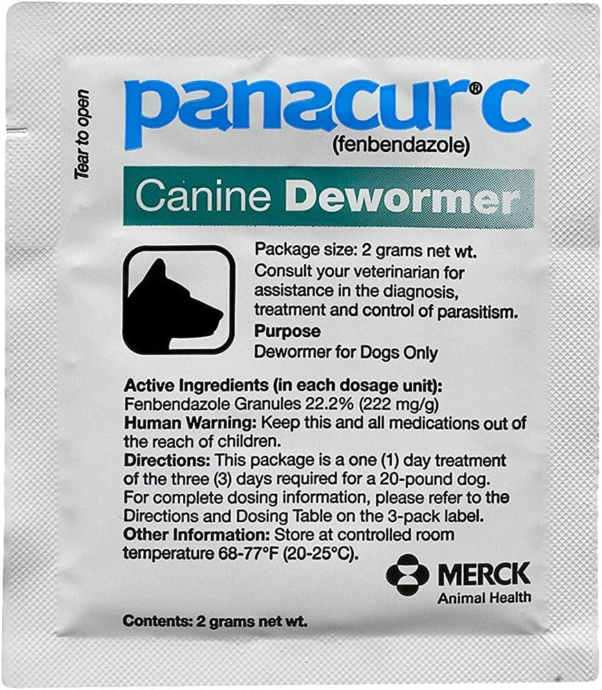 C Canine Dewormer (Fenbendazole), 2 Gram,White