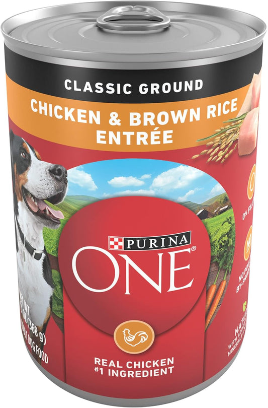 Classic Ground Chicken and Brown Rice Entree Adult Wet Dog Food - (Pack of 12) 13 Oz. Cans
