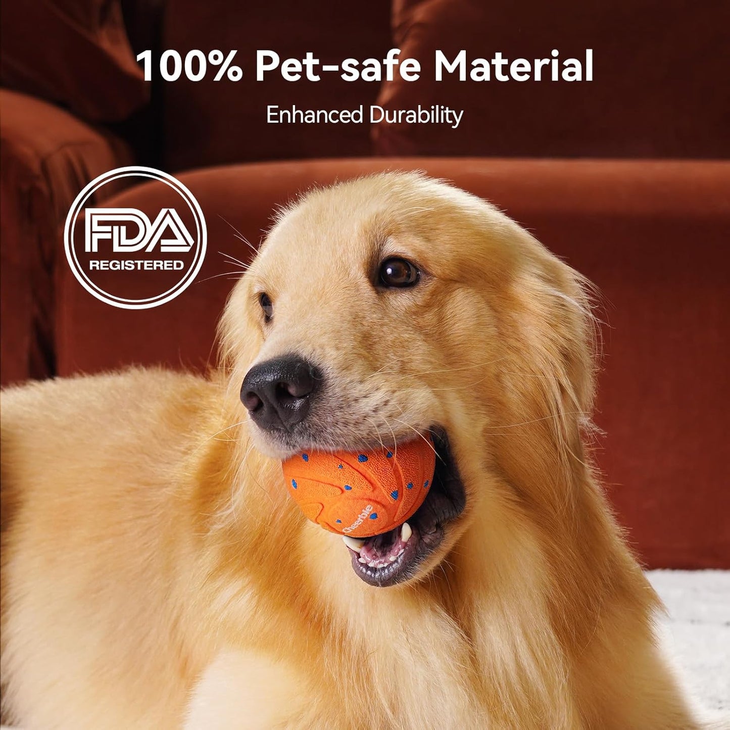 Smart Interactive Dog Toy, Wicked Ball AIR, Automatic Moving, Bouncing, Rotating, IPX7 Waterproof Rating, Active Rolling Ball for Medium and Large Dogs