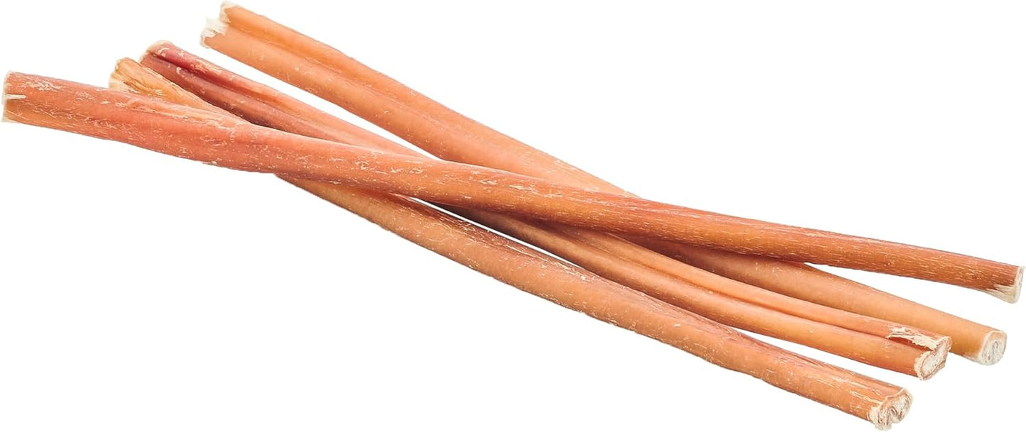 12 Inch Bully Sticks - 8 Oz (Pack of 1) - Natural Grass-Fed, Grain and Rawhide Free, Perfect for Medium or Large Canines