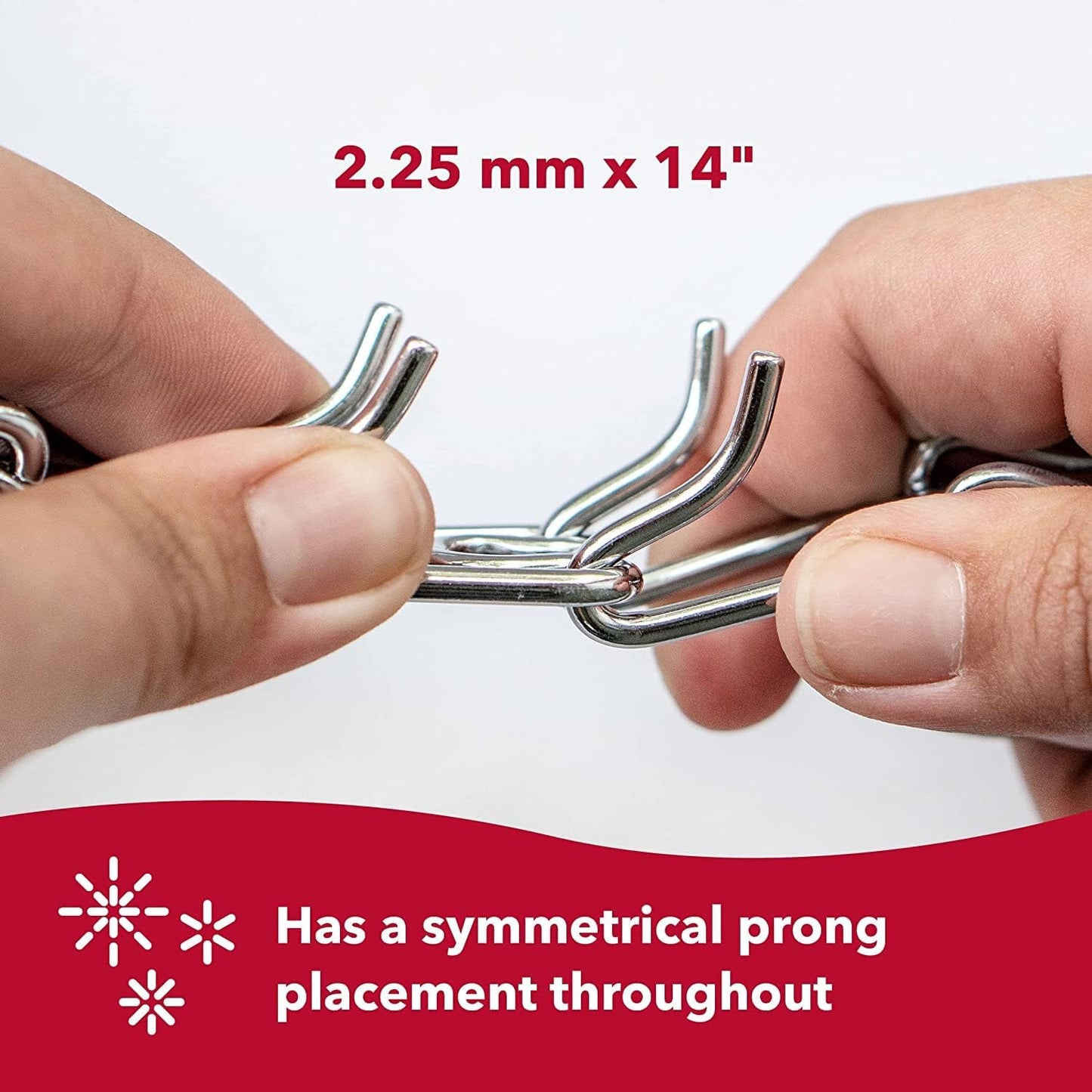 Ultra-Plus Prong Dog Training Collar, 2.25 Mm X 13" Neck Size, 2.25 Mm, Steel Chrome Plated Dog Prong Collar, Pinch Collar for Dogs, Dog Correction Collar