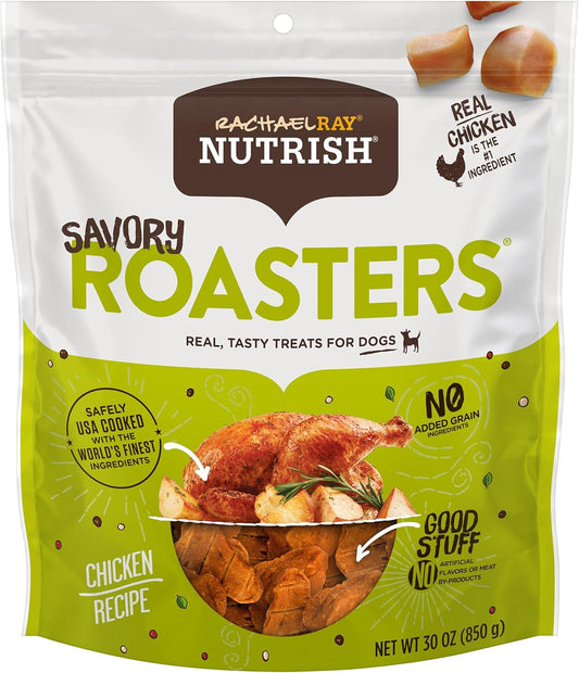Rachael Ray Dog Treats Savory Roasters Chicken Recipe, 30 Oz. Pouch