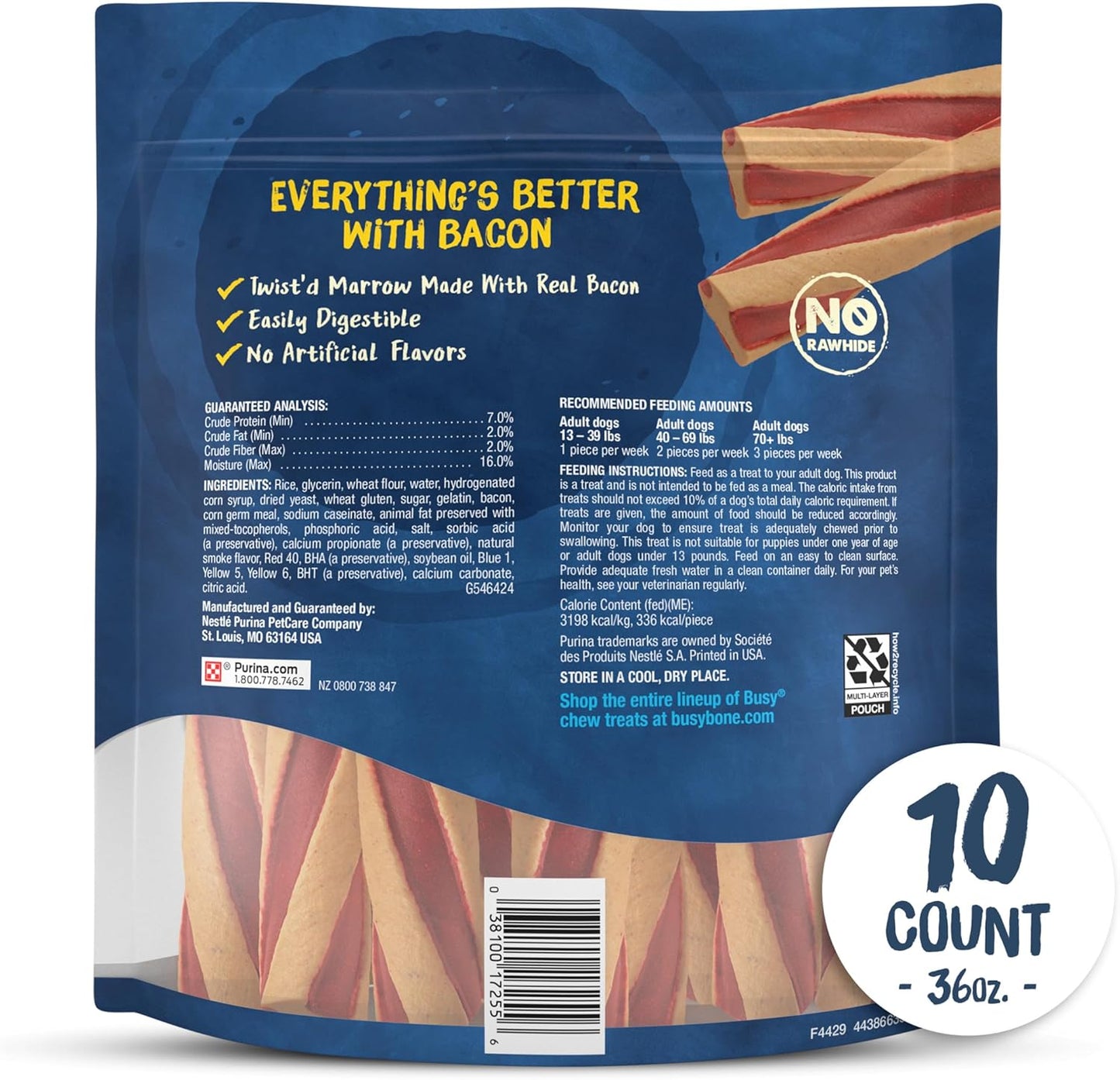 with Beggin’ Twist’D Adult Dog Chew Bone Treats - 10 Ct. Pouch