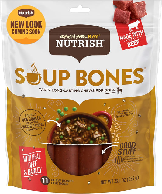 Rachael Ray  Soup Bones with Real Beef & Barley, 11 Dog Chews