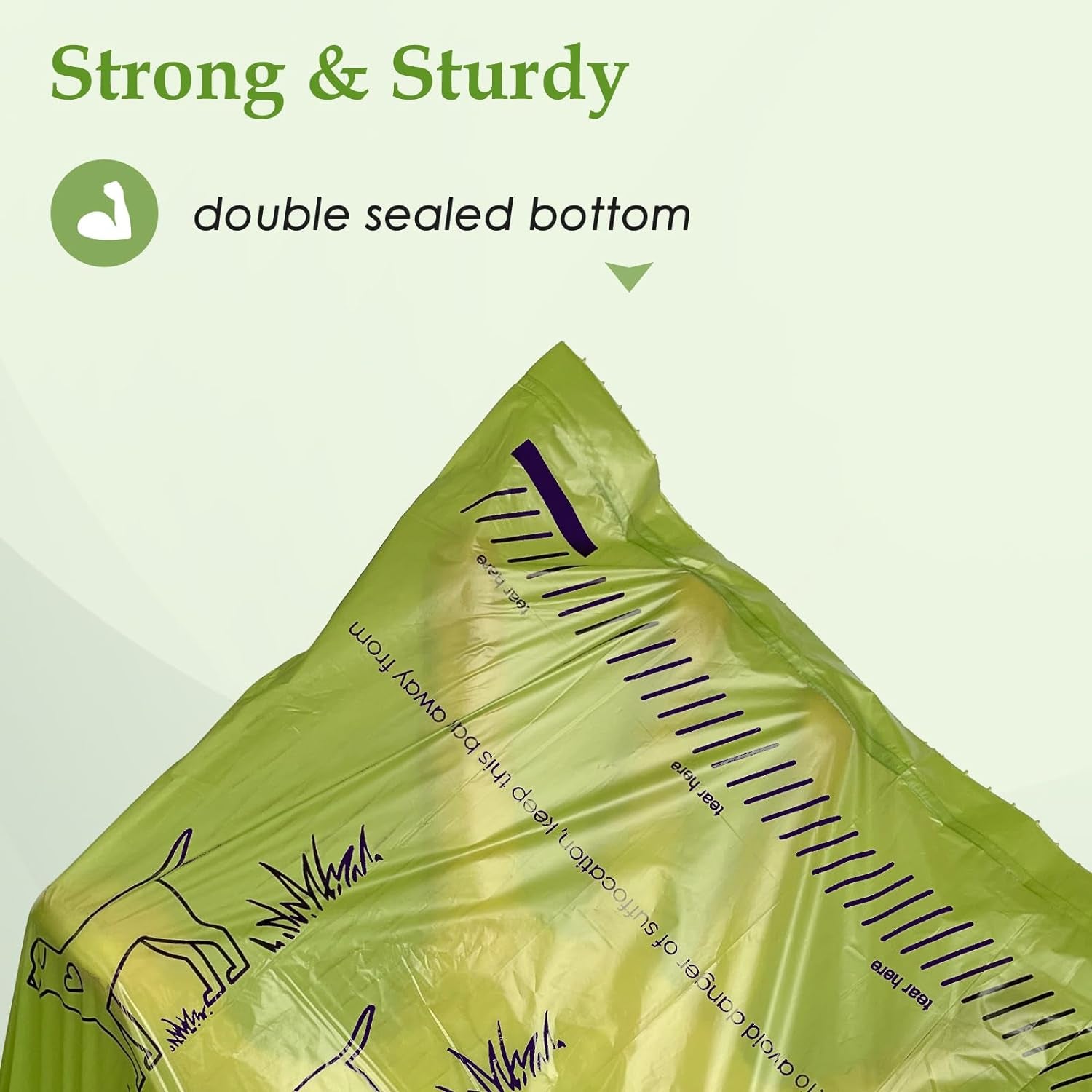 240 Count 13” X 9”Dog Poop Bags Rolls, Leakproof Strong & Sturdy Waste Bags for Doggie Cat Pet