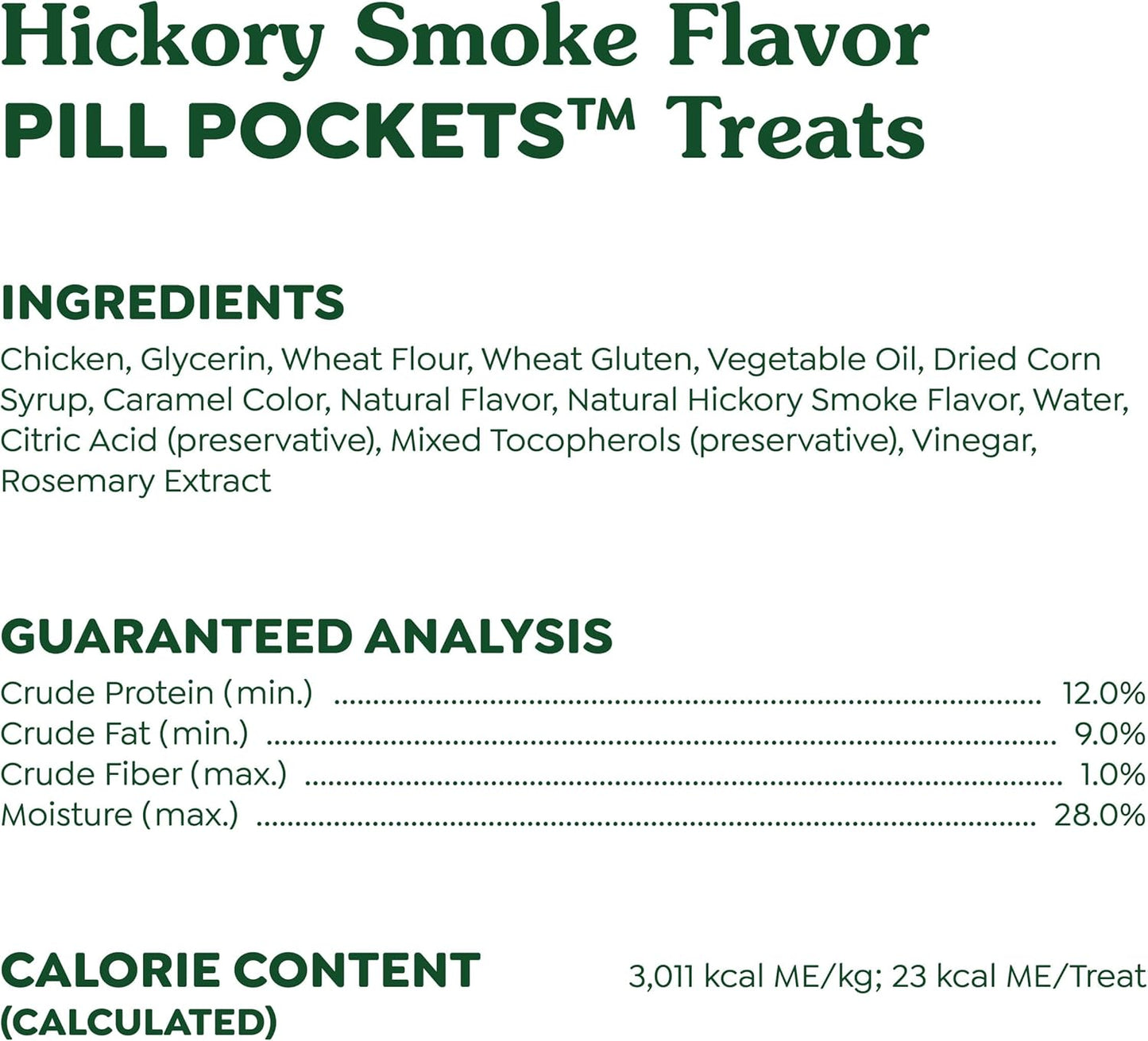 Pill Pockets for Dogs Large Size, Soft Dog Treats, Hickory Smoke Flavor, 7.9 Oz. Pouch (30 Treats)
