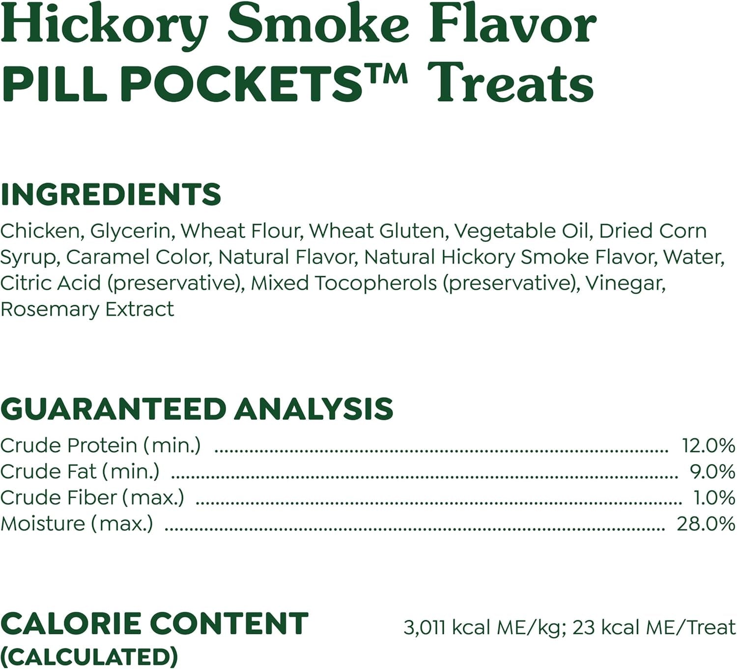 Pill Pockets for Dogs Large Size, Soft Dog Treats, Hickory Smoke Flavor, 7.9 Oz. Pouch (30 Treats)