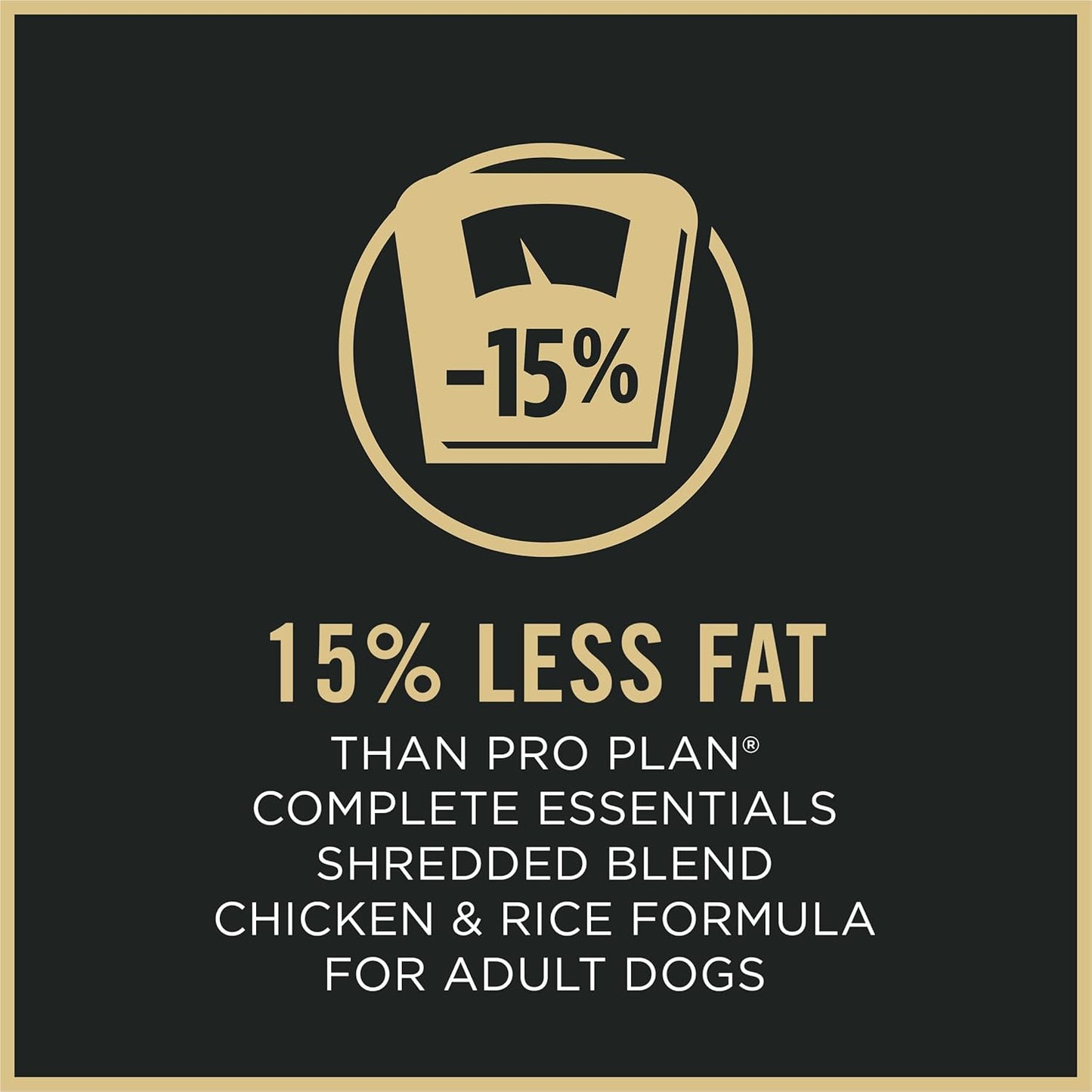 Weight Management Dog Food Dry, Shredded Blend Chicken and Rice Formula - 18 Lb. Bag