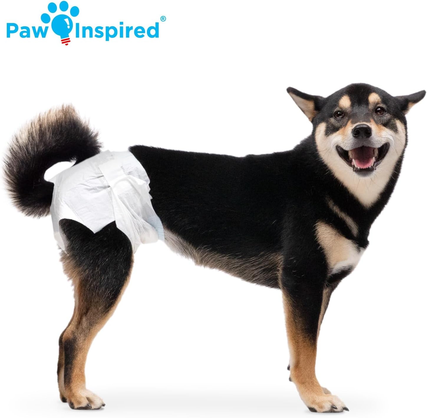 32Ct Disposable Dog Diapers | Female Dog Diapers Ultra Protection | Diapers for Dogs in Heat, Excitable Urination, or Incontinence (Medium)