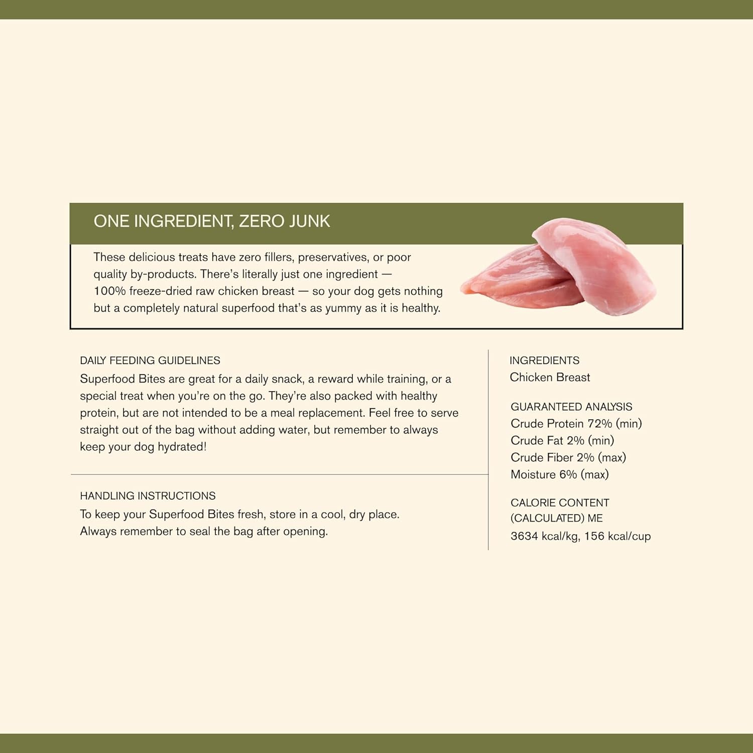 - Superfood Bite, Freeze-Dried Raw Dog Treats - Protein Rich, Train & Reward, Traceable Single Ingredient by Katherine Heigl (Chicken Breast)