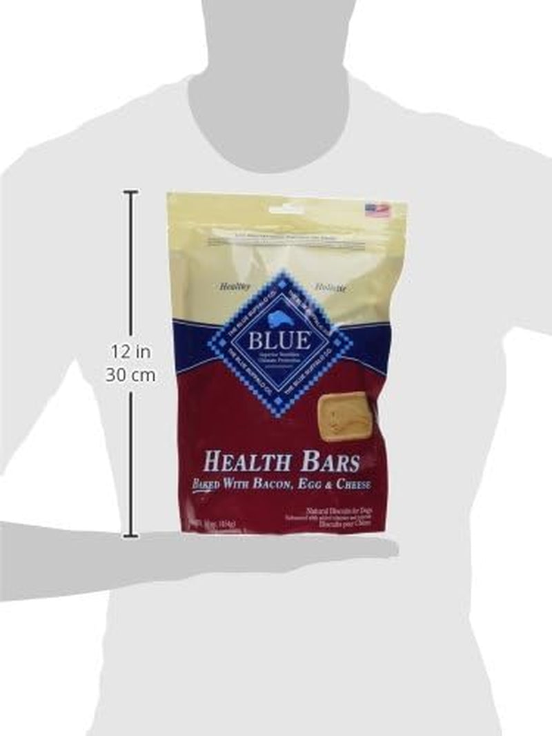 Health Bars Crunchy Dog Biscuits, Oven-Baked with Natural Ingredients, Bacon, Egg & Cheese , 16-Oz Bag