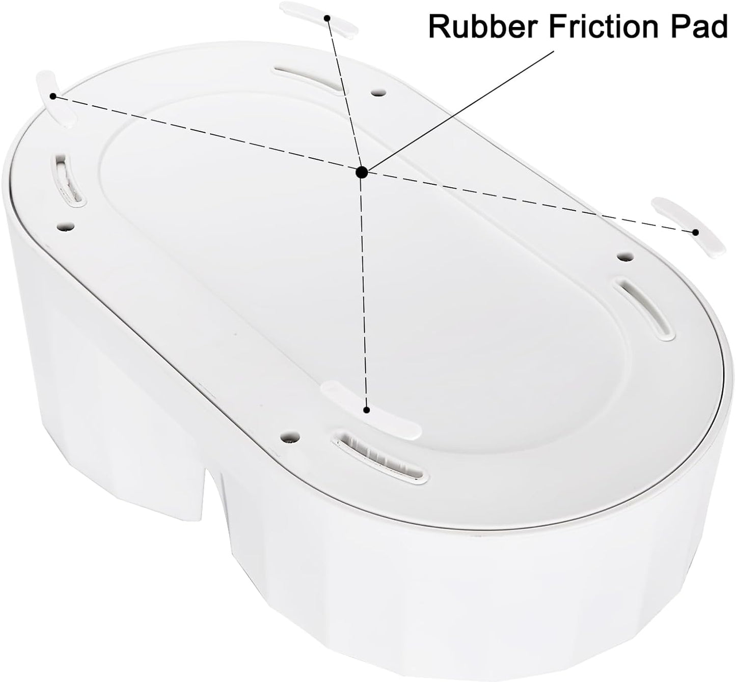 Automatic Gravity Pet Waterer: 7L White Stainless Steel Water Dispenser - Large Capacity Water Feeder for 25-35 LB Senior Dogs with Spinal Issues - for Living Room Bedroom