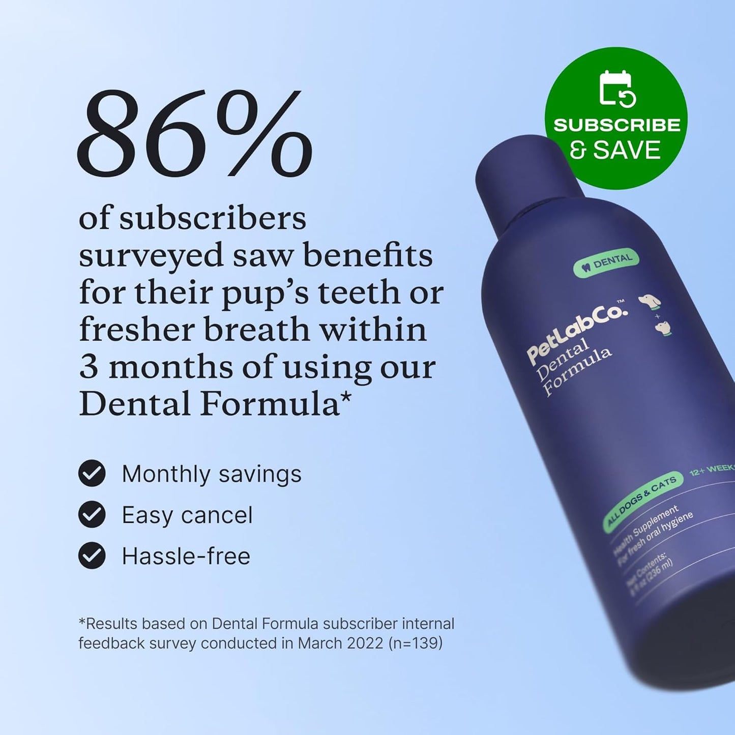 Cat and Dog Dental Formula, Keep Dog Breath Fresh and Teeth Clean, Supports Gum Health - Water Additive Dental Care Targets Tartar - Packaging May Vary