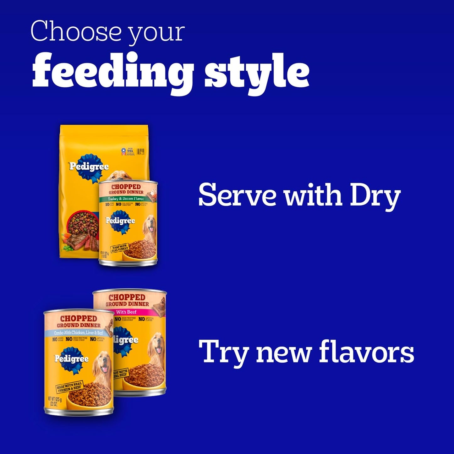 Chopped Ground Dinner Adult Canned Soft Wet Dog Food Chicken Flavor, 13.2 Oz. Cans (12 Count, Pack of 1)