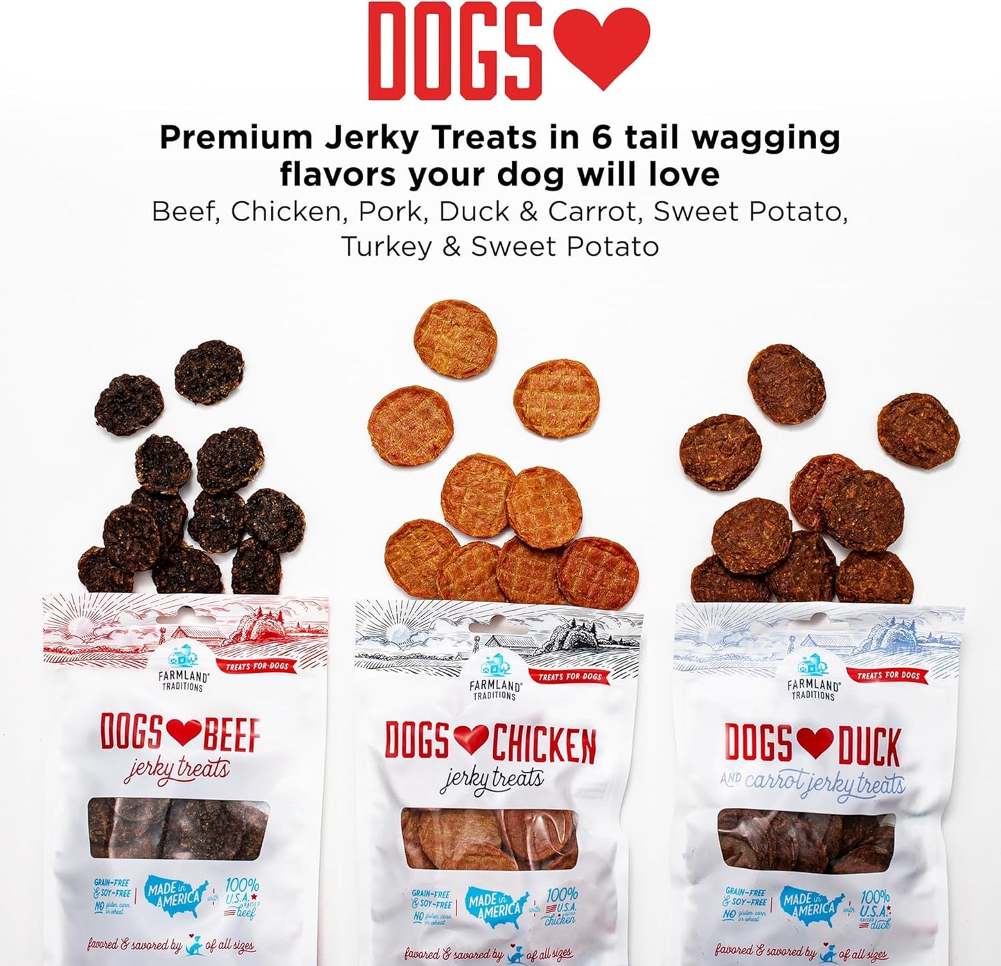 Dogs Love Beef Jerky Dog Treats with Only 3 Ingredients and No Fillers, 2.5 Pound Bag