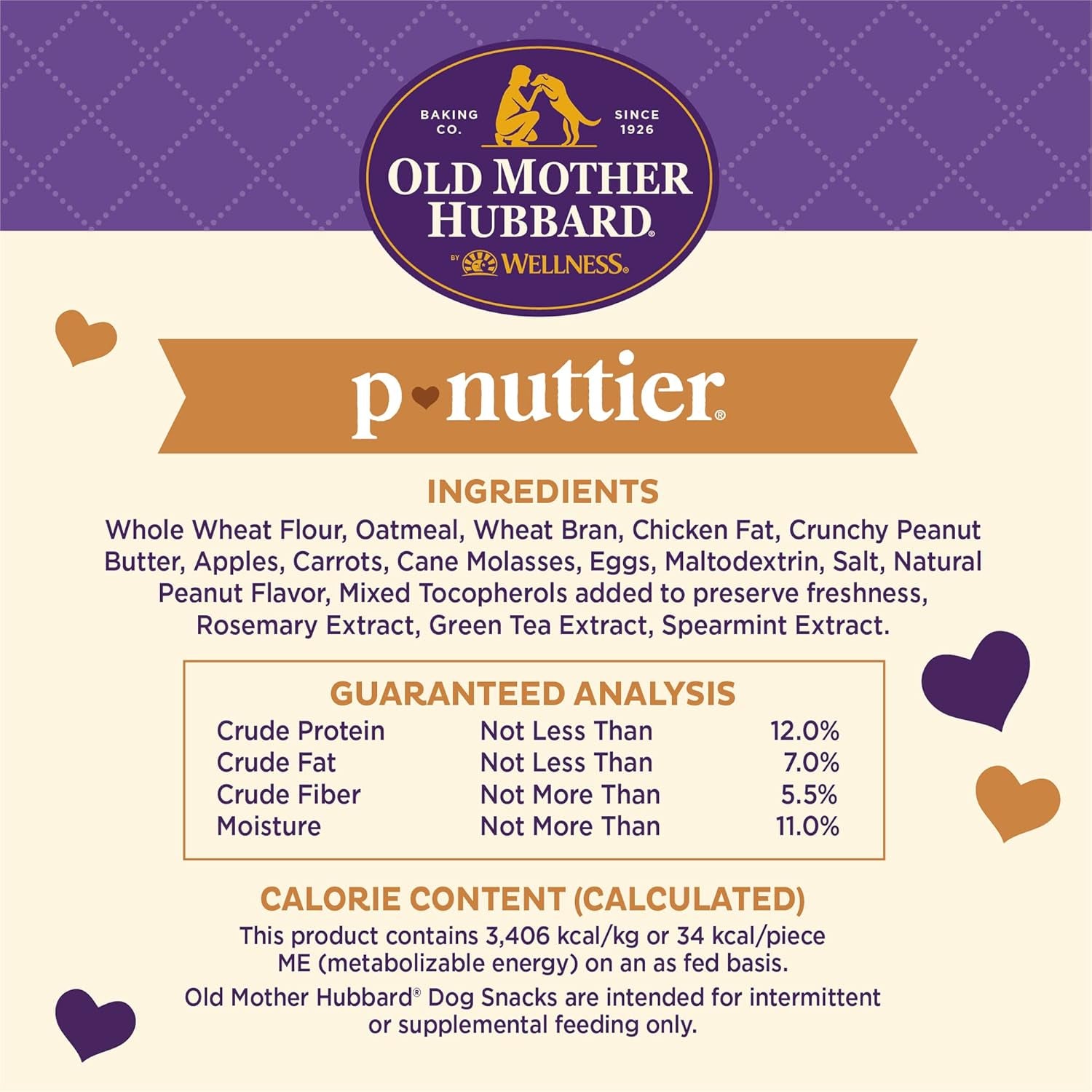 Wellness P-Nuttier Dog Biscuits, Natural, Training Treats, Peanut Butter Flavor, Small Size, (20 Ounce Bag)