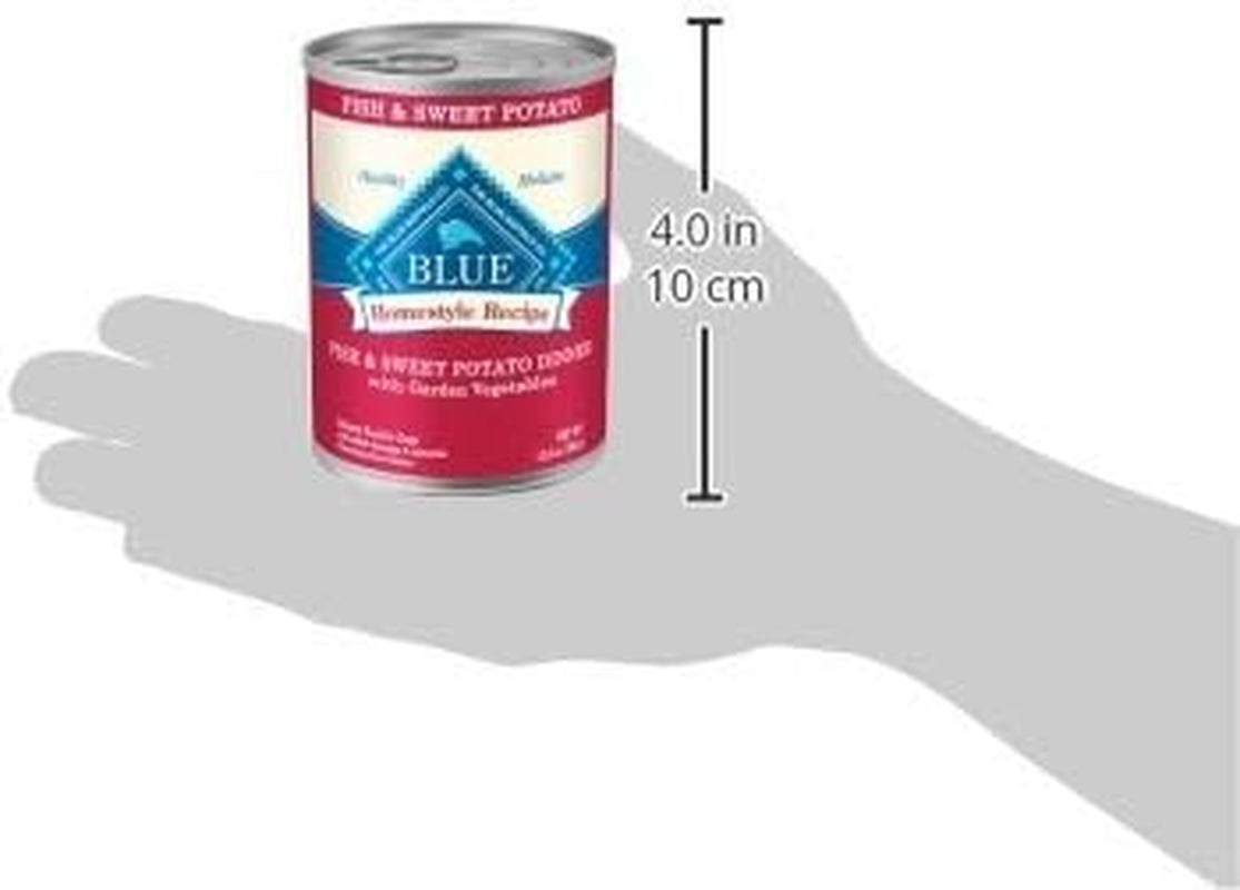 Homestyle Recipe Adult Wet Dog Food, Made with Natural Ingredients, Fish & Sweet Potato Dinner with Garden Vegetables, 12.5-Oz Can (Pack of 12)