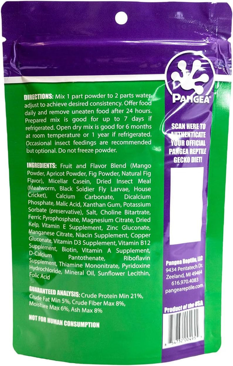 Fruit Mix Fig & Insects Crested Gecko Complete Diet 8 Oz (1/2 Lbs)