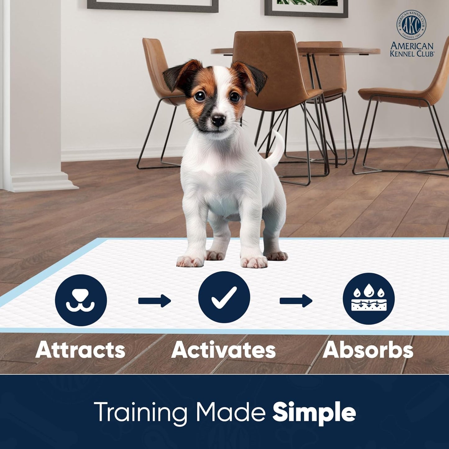 Scented Puppy Training Pads with Ultra Absorbent Quick Dry Gel – 22 X 22 Pee Pads for Dogs - Fresh Scented - Pack of 100