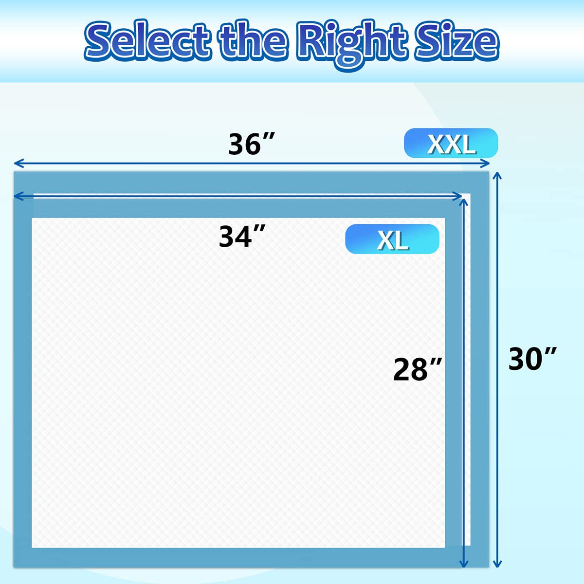 Puppy Pads Extra Large 30"X36", 40 Count Thicken Xlarge Puppy Pee Pads for Dogs Super Absorbent, Leak-Proof Disposable Pet Training Pad, Potty Piddle Mats for Puppies, Cats, Doggies