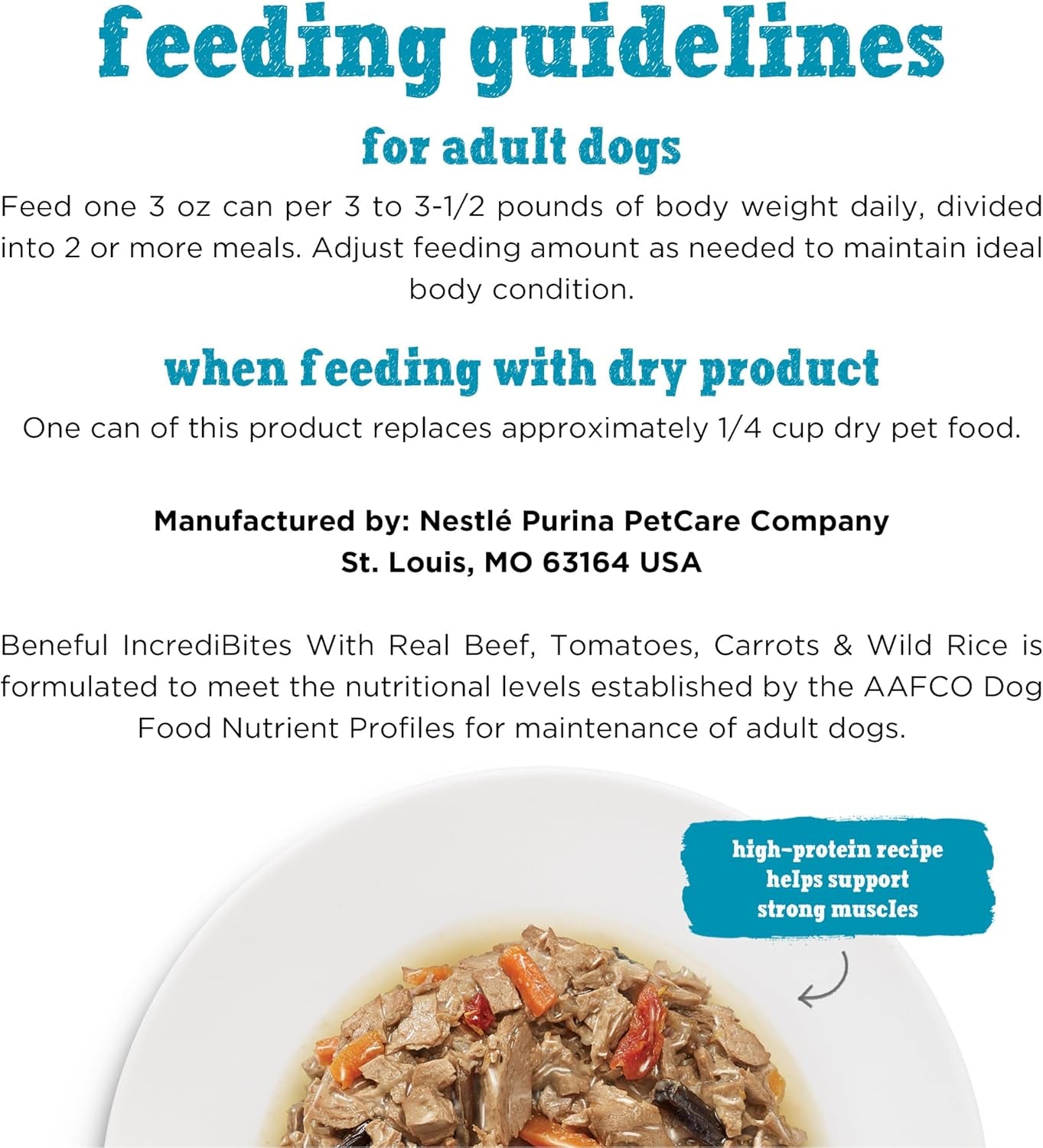 Purina  Small Breed Wet Dog Food with Gravy, Incredibites with Real Beef - (8 Packs of 3) 3 Oz. Cans