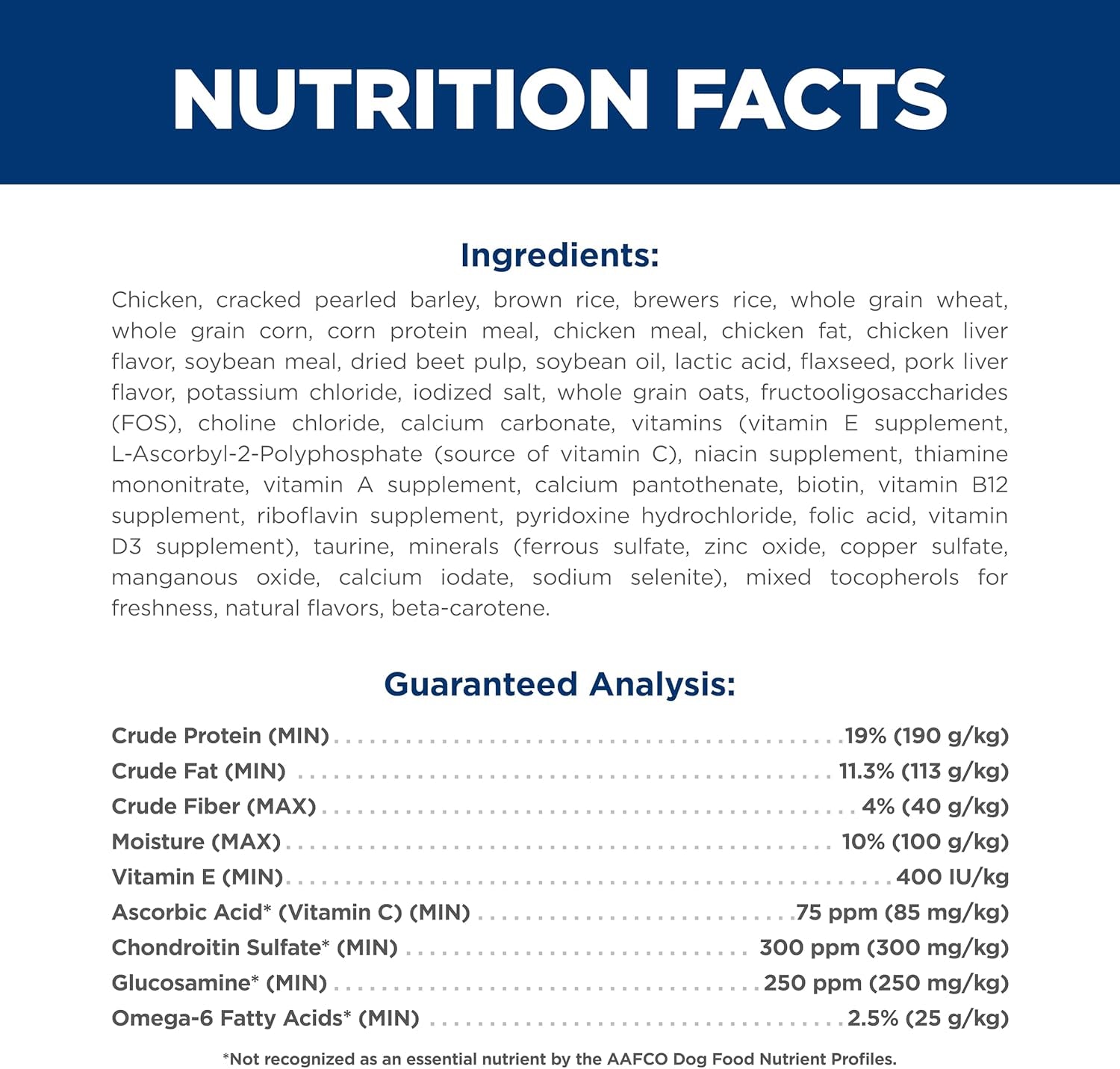 Large Breed, Adult 1-5, Large Breed Premium Nutrition, Dry Dog Food, Chicken & Barley, 35 Lb Bag